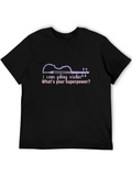 Violin Player Superpower Tee - Black Cotton Shirt
