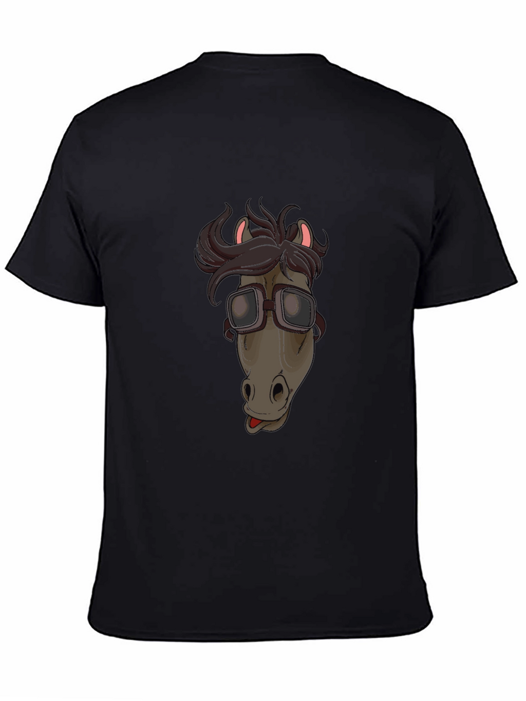 Funny Horse with Goggles Graphic T-Shirt