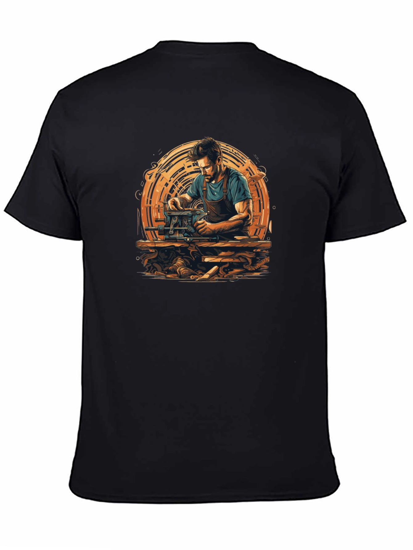Woodworker Graphic T-Shirt - Black