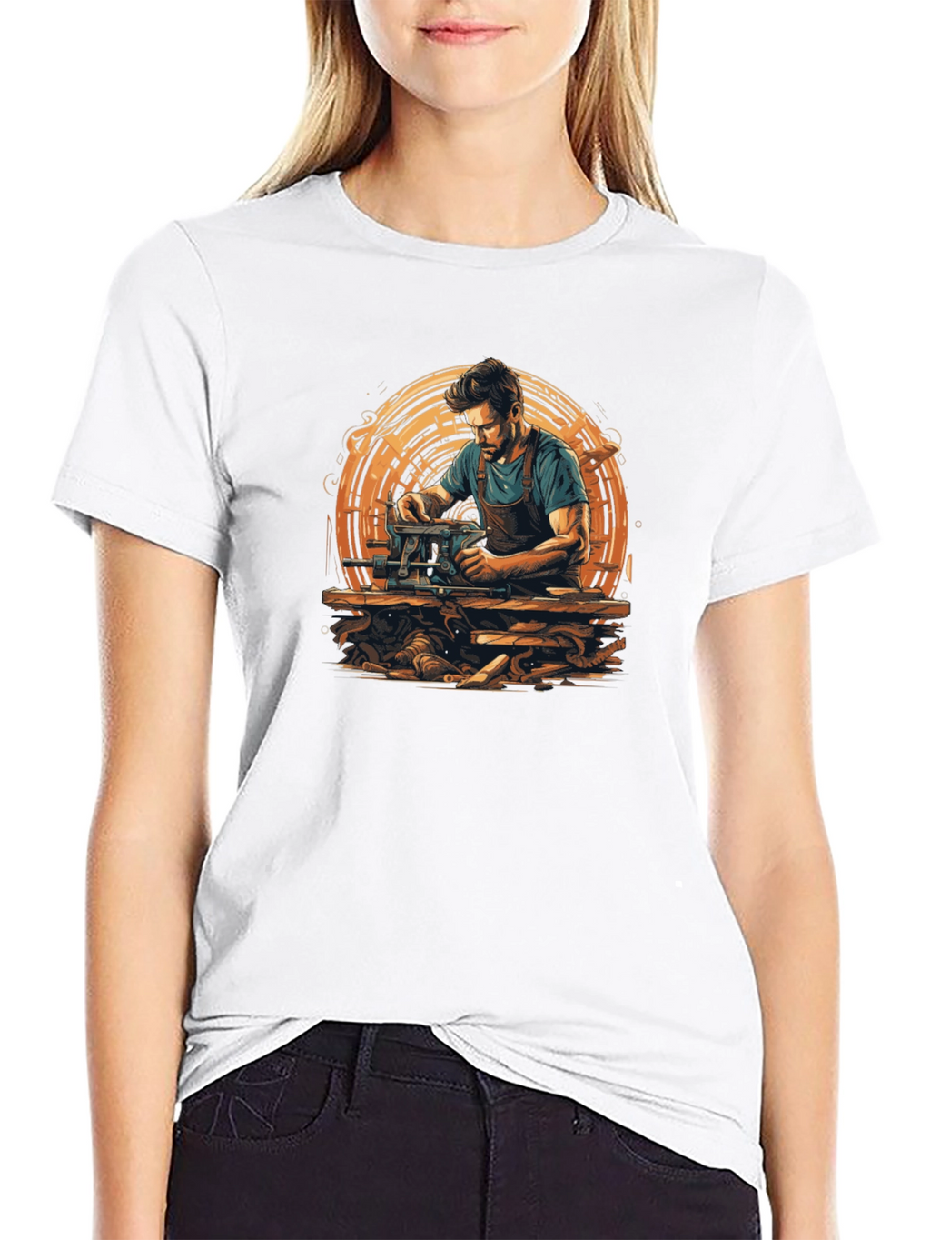 Woodworker Graphic T-Shirt - Black