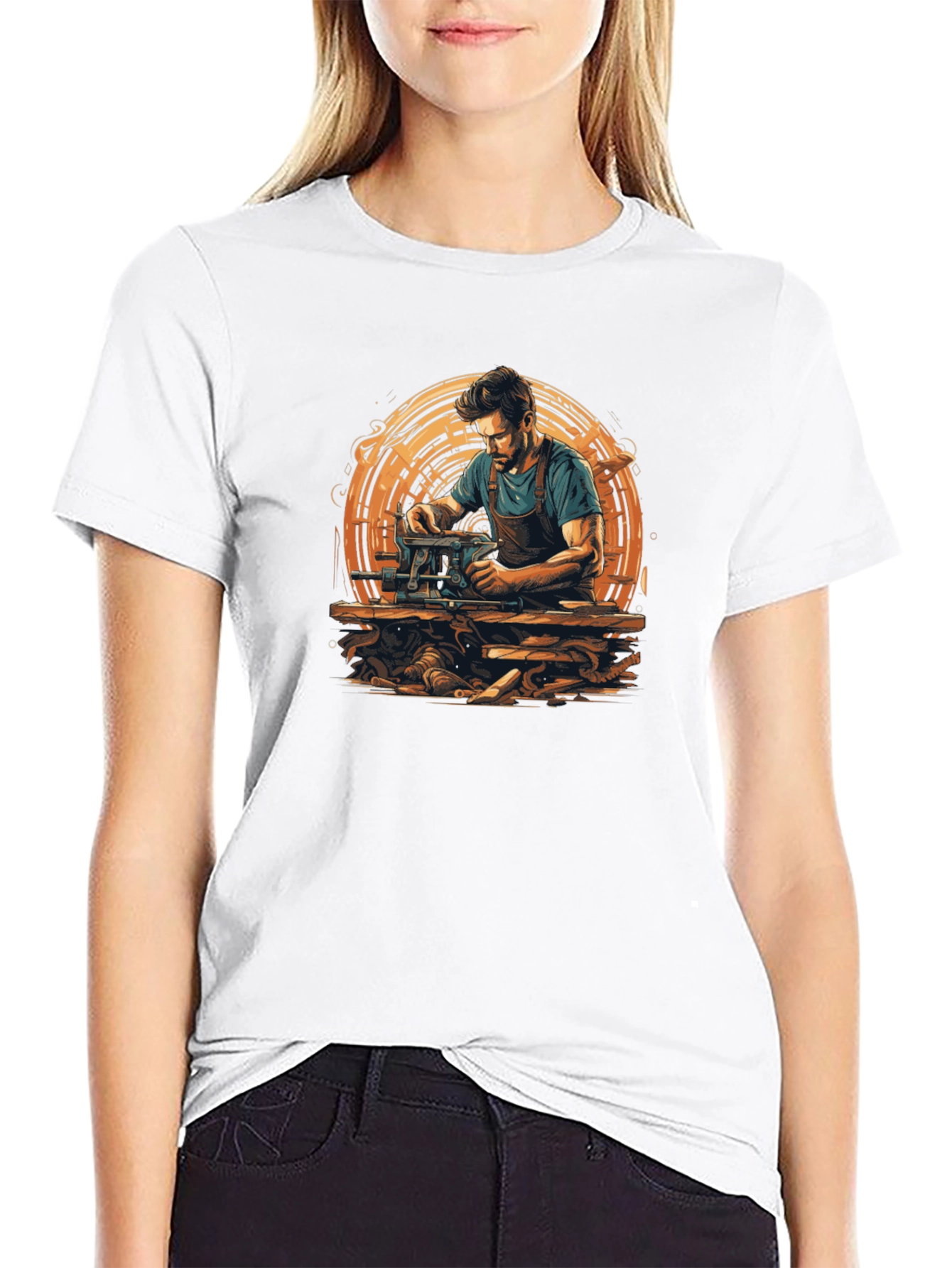 Woodworker Graphic T-Shirt - Black