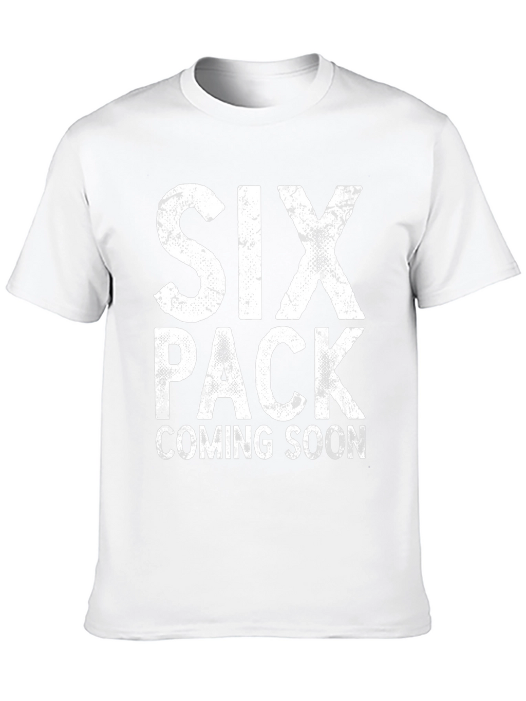 Six Pack Coming Soon Funny Mens Black T-Shirt