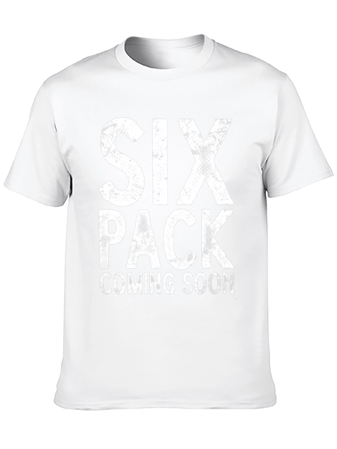 Six Pack Coming Soon Funny Mens Black T-Shirt