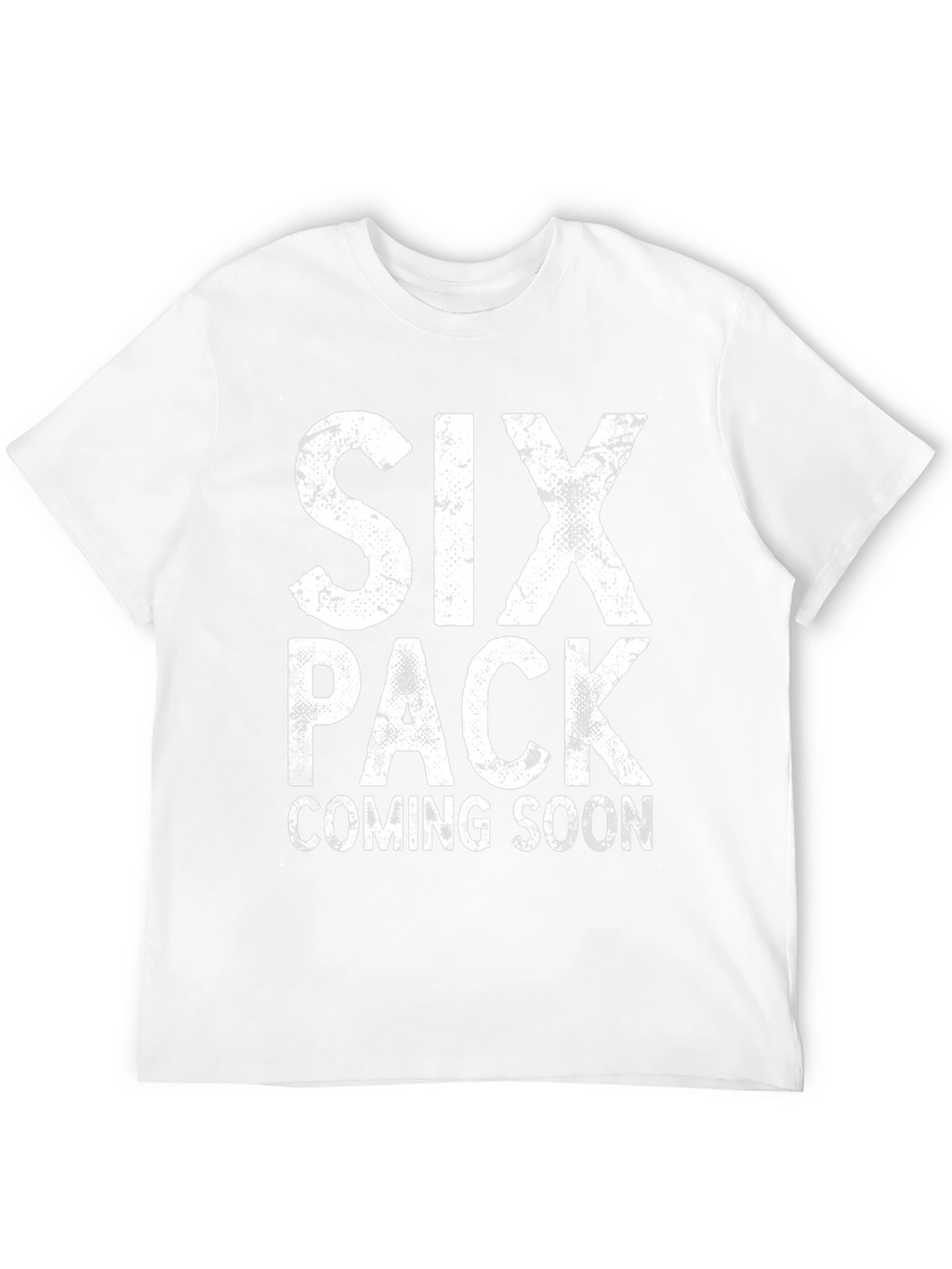 Six Pack Coming Soon Funny Mens Black T-Shirt