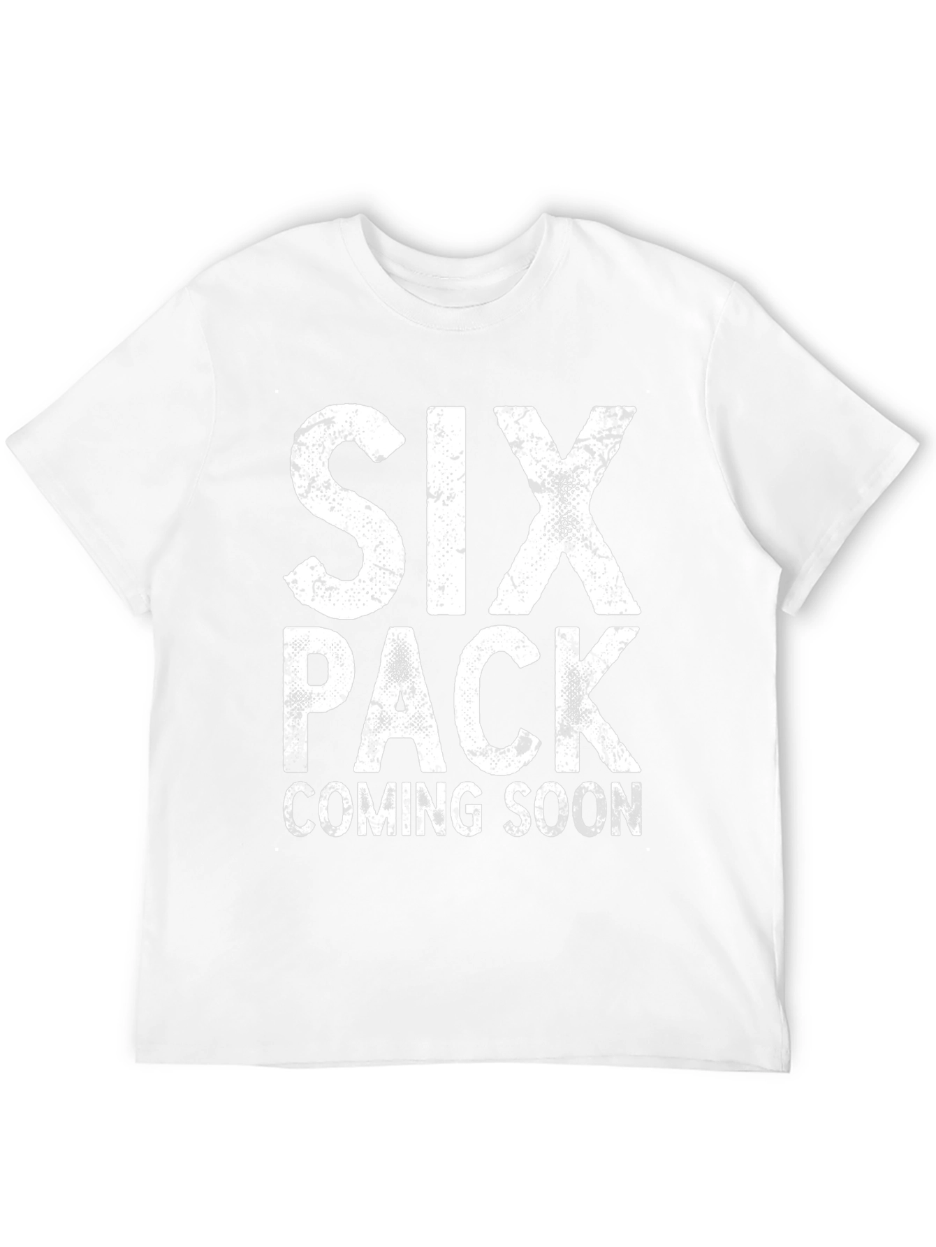 Six Pack Coming Soon Funny Mens Black T-Shirt