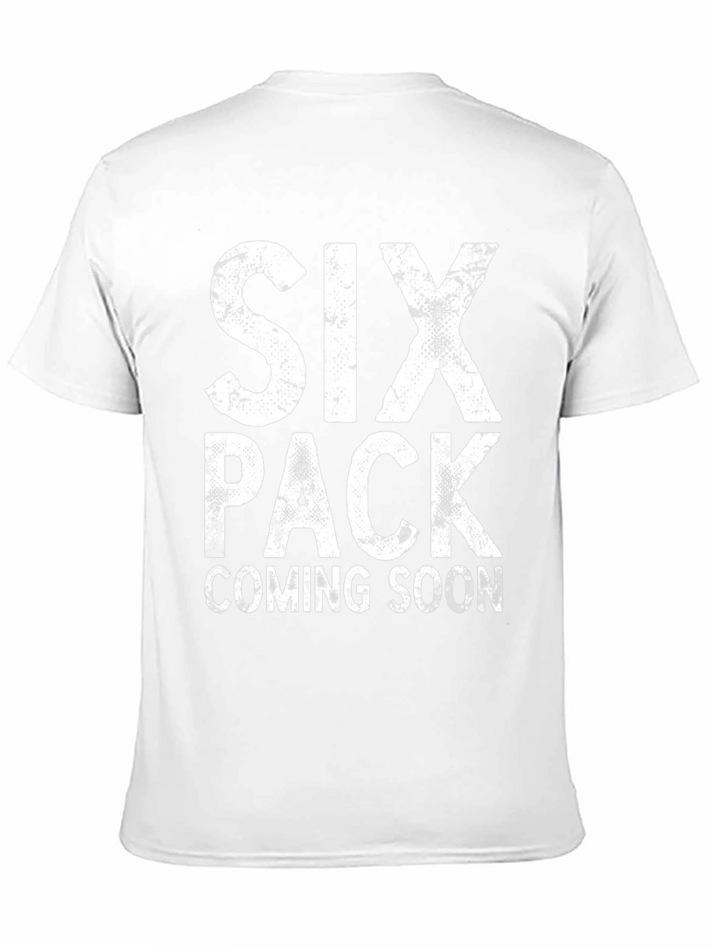 Six Pack Coming Soon Funny Mens Black T-Shirt