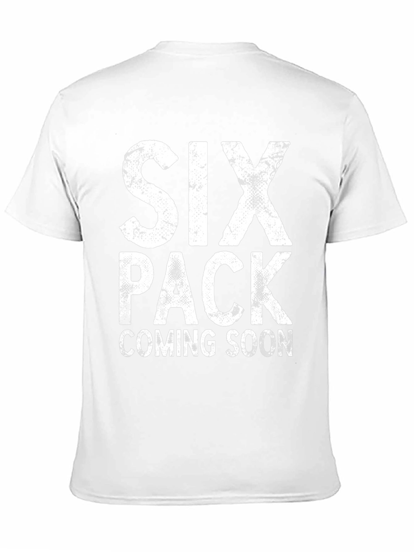 Six Pack Coming Soon Funny Mens Black T-Shirt