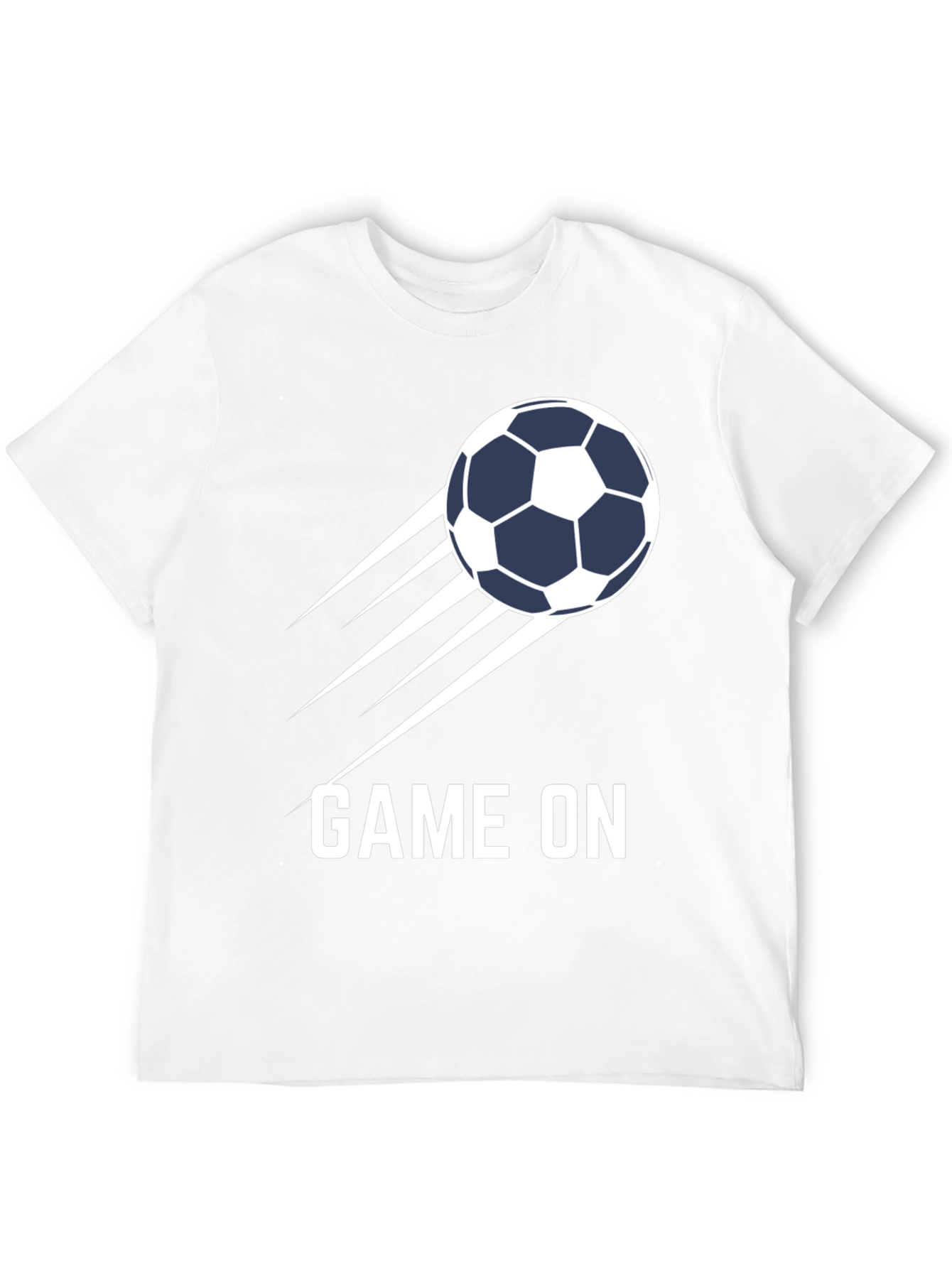 Game On Soccer Ball Graphic Tee - Black