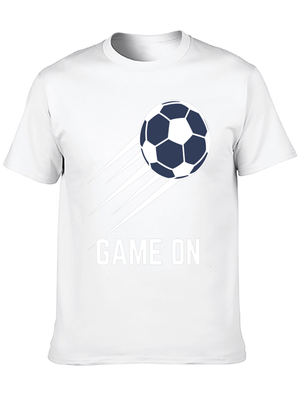 Game On Soccer Ball Graphic Tee - Black
