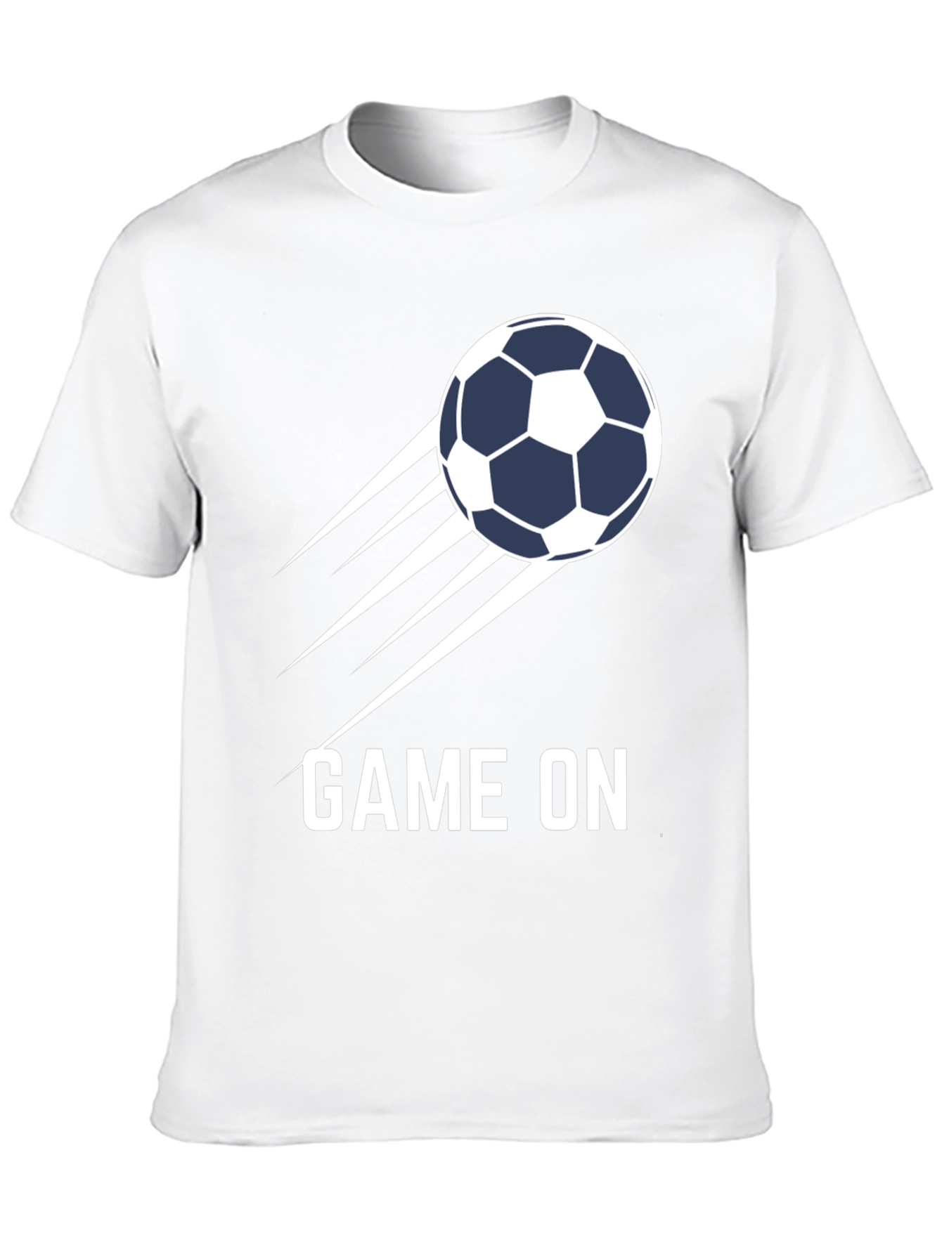 Game On Soccer Ball Graphic Tee - Black