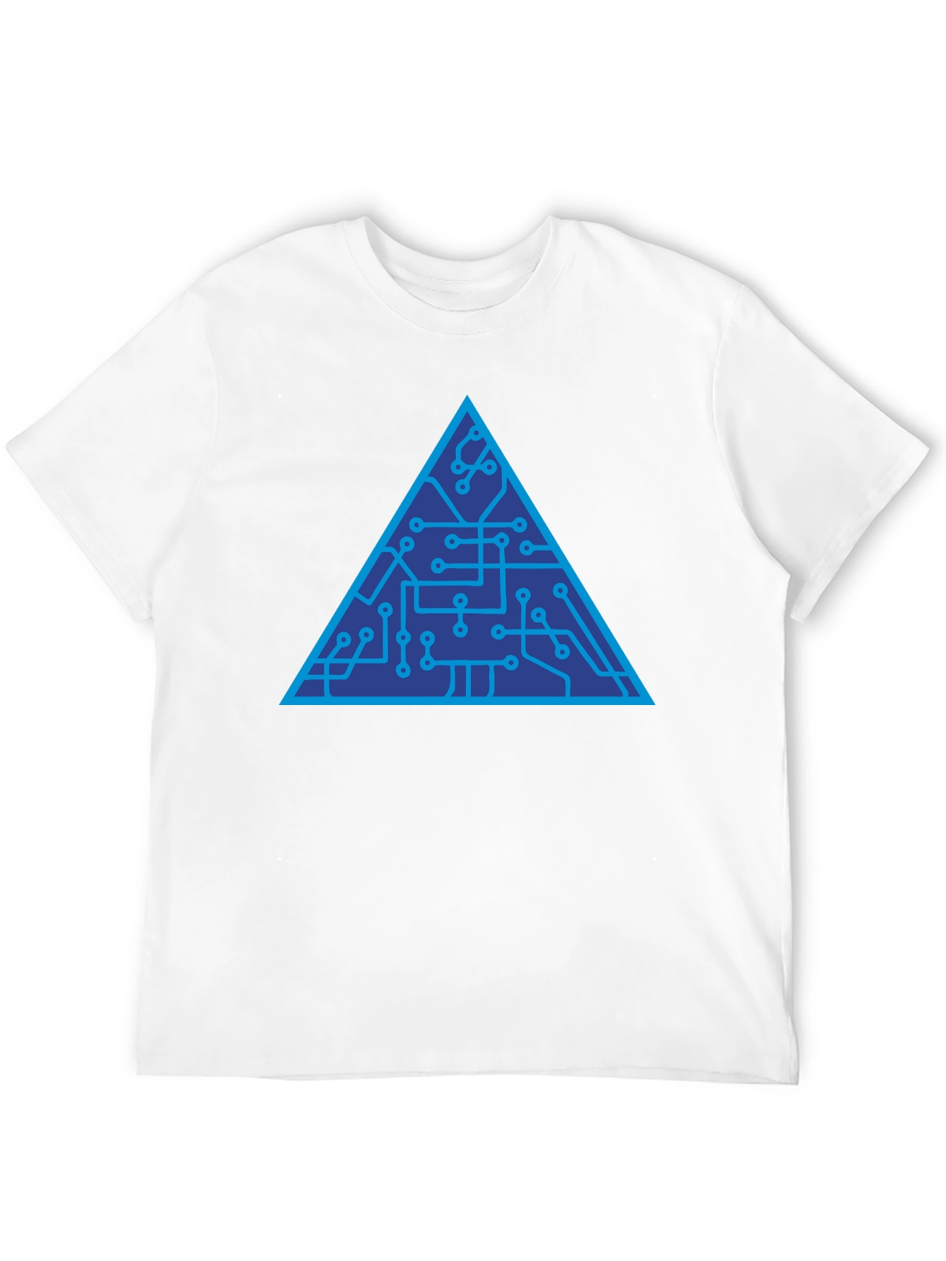 Tech Triangle Graphic Tee - Modern Style