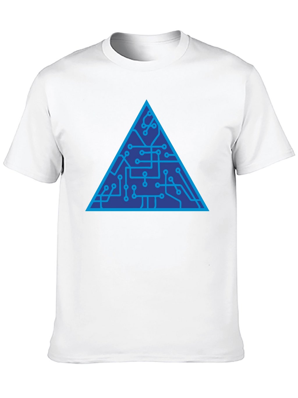 Tech Triangle Graphic Tee - Modern Style