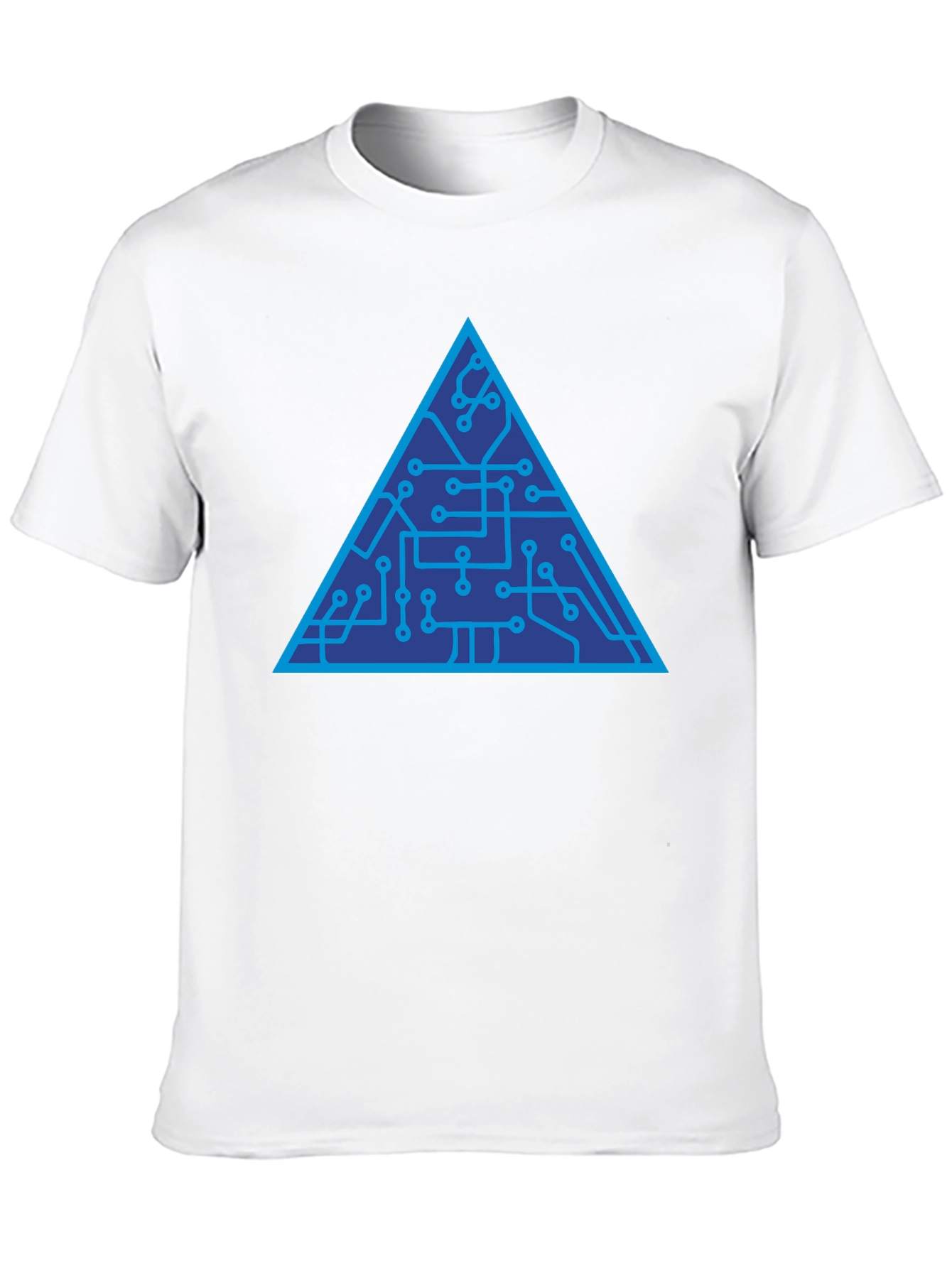 Tech Triangle Graphic Tee - Modern Style