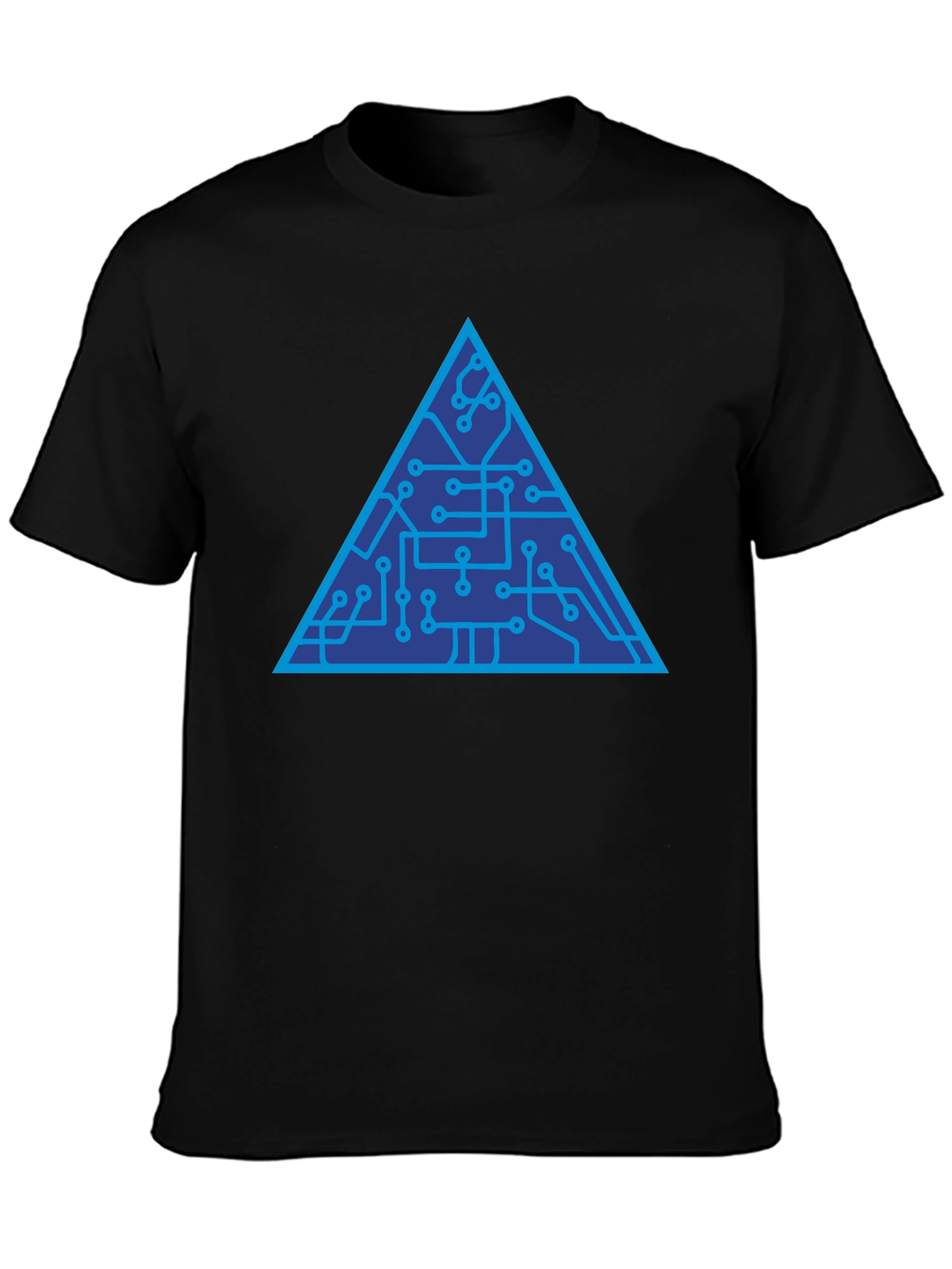 Tech Triangle Graphic Tee - Modern Style