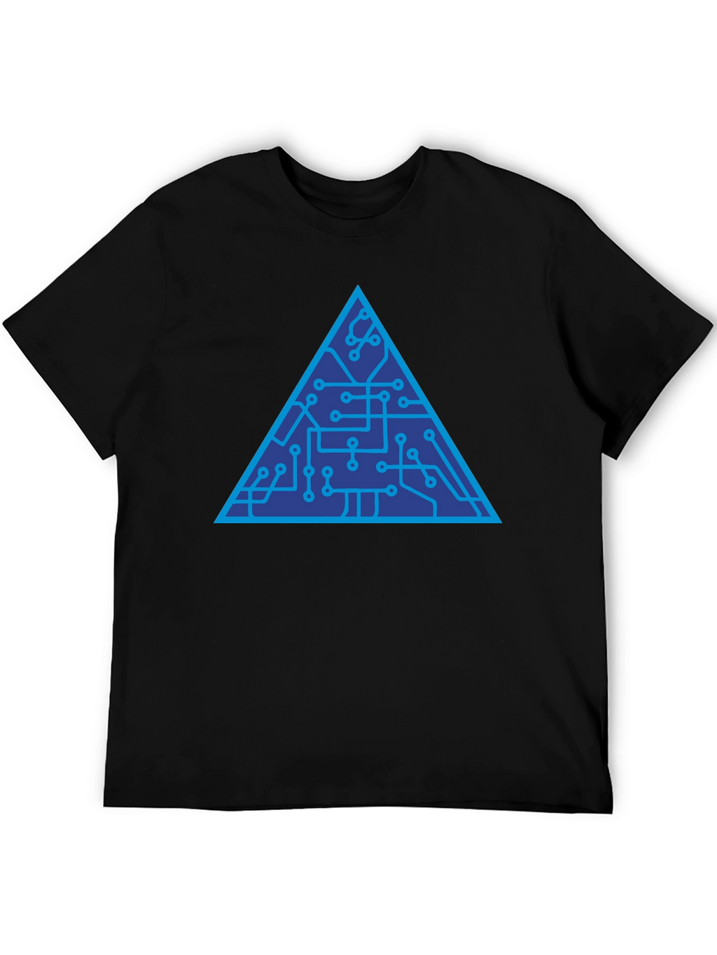 Tech Triangle Graphic Tee - Modern Style