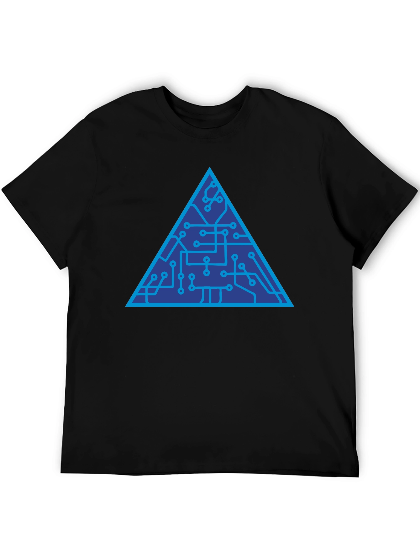 Tech Triangle Graphic Tee - Modern Style