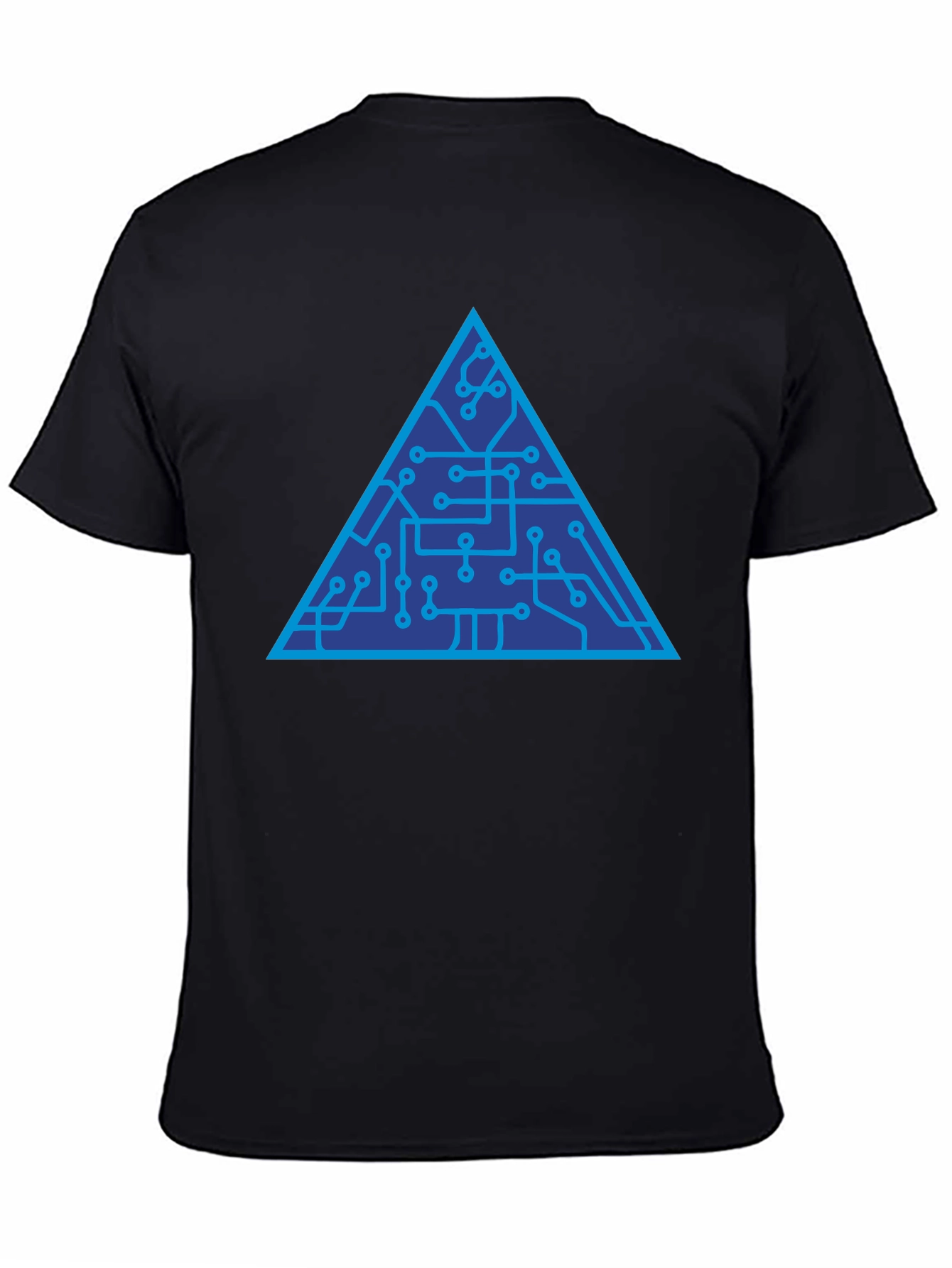 Tech Triangle Graphic Tee - Modern Style