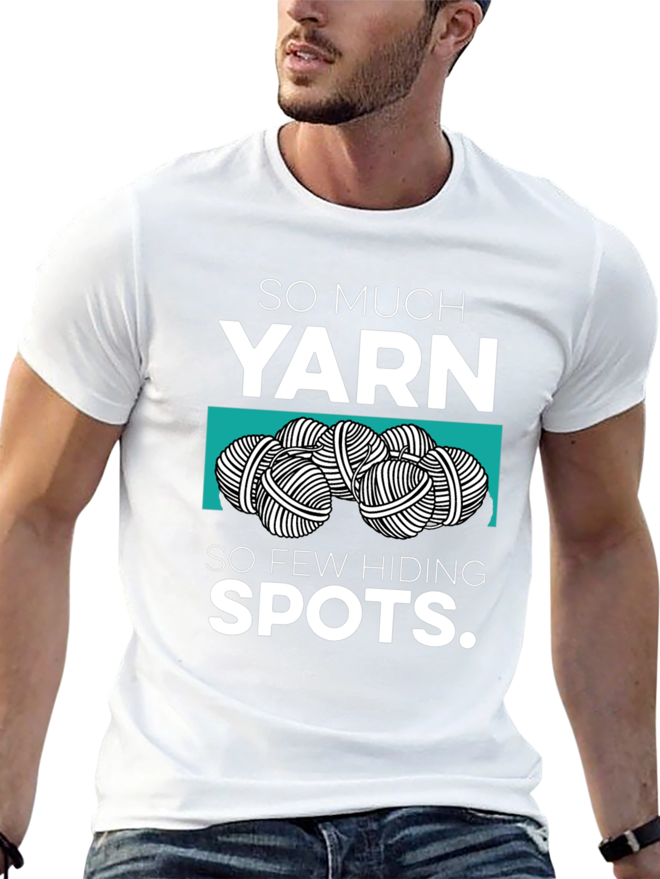 So Much Yarn So Few Hiding Spots Graphic Tee