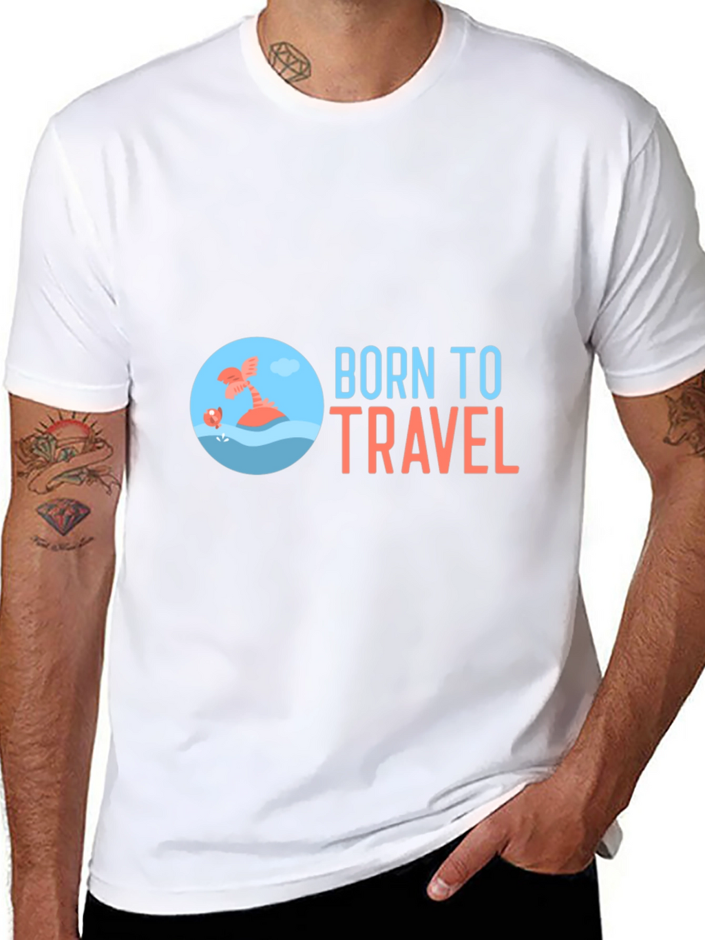 Born to Travel Graphic T-Shirt