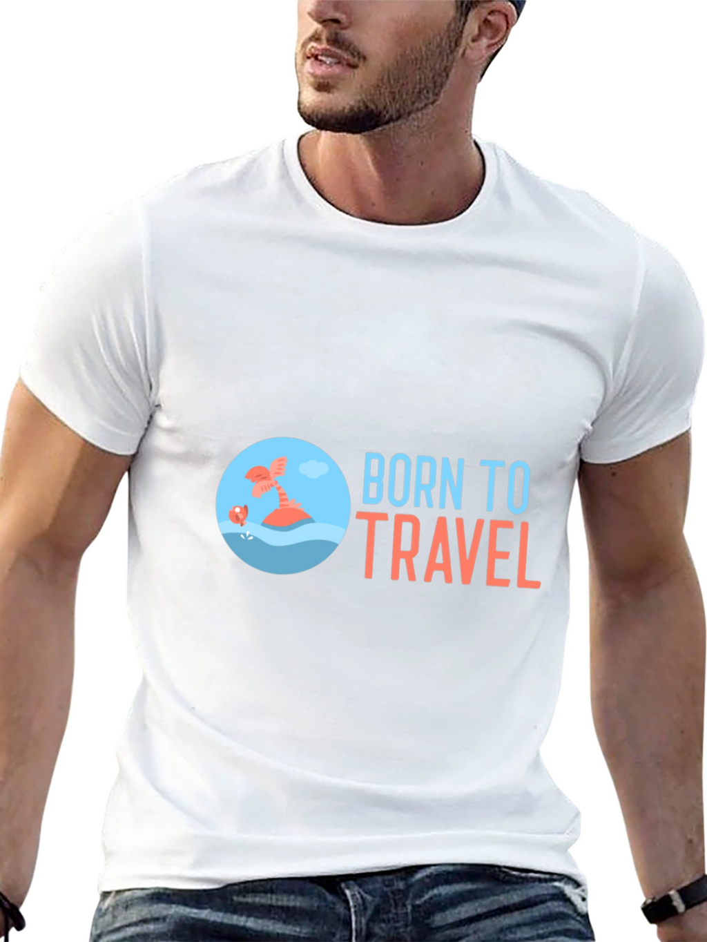 Born to Travel Graphic T-Shirt