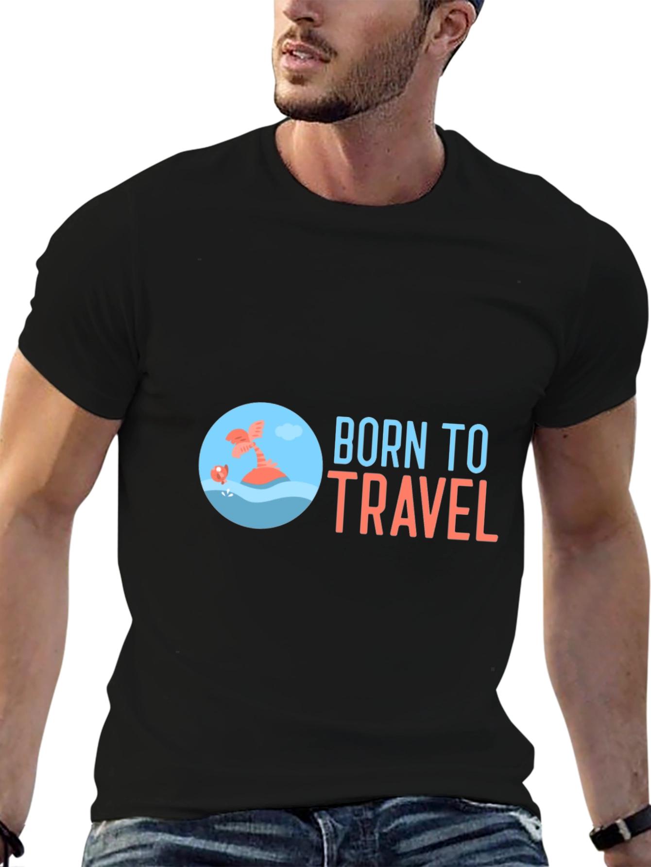 Born to Travel Graphic T-Shirt