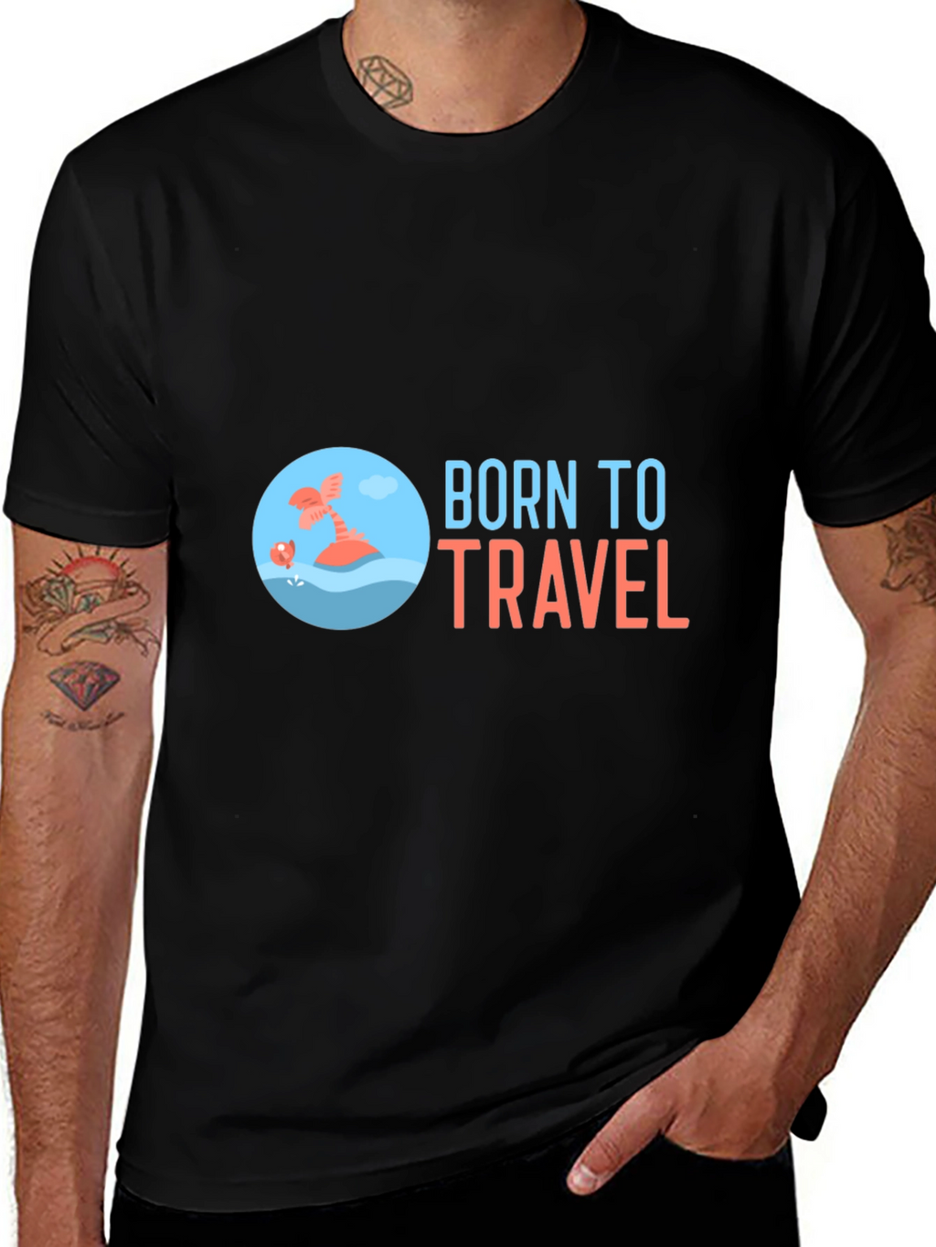 Born to Travel Graphic T-Shirt