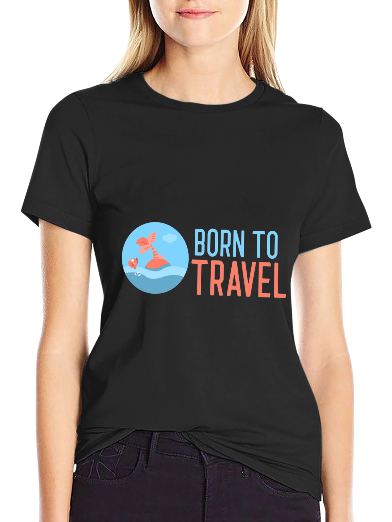 Born to Travel Graphic T-Shirt