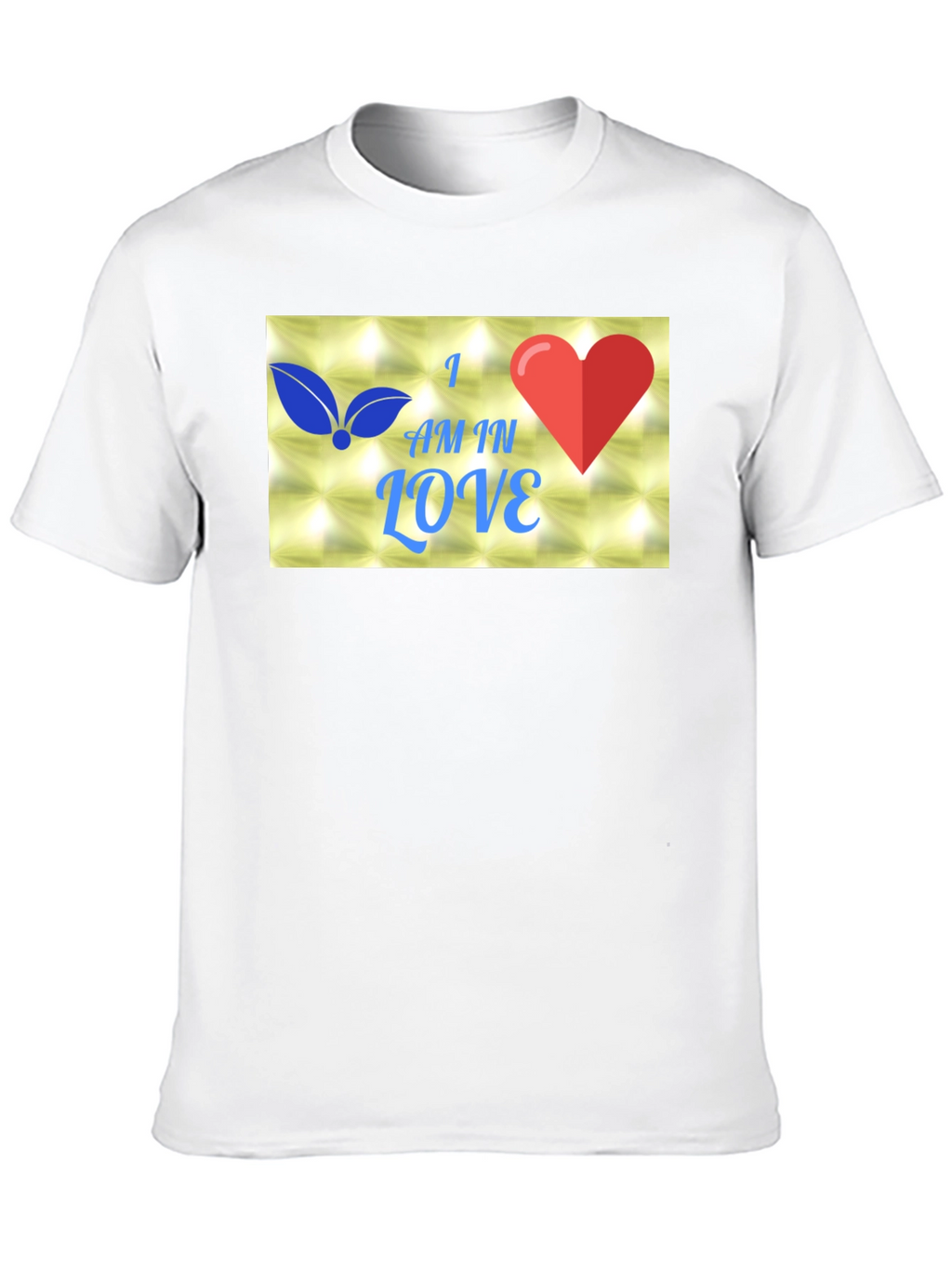 I Am In Love Graphic Black T-Shirt