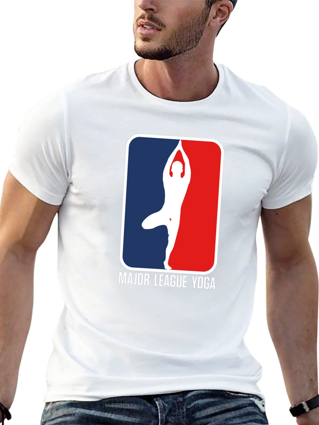 Major League Yoga Graphic Tee - Black Cotton