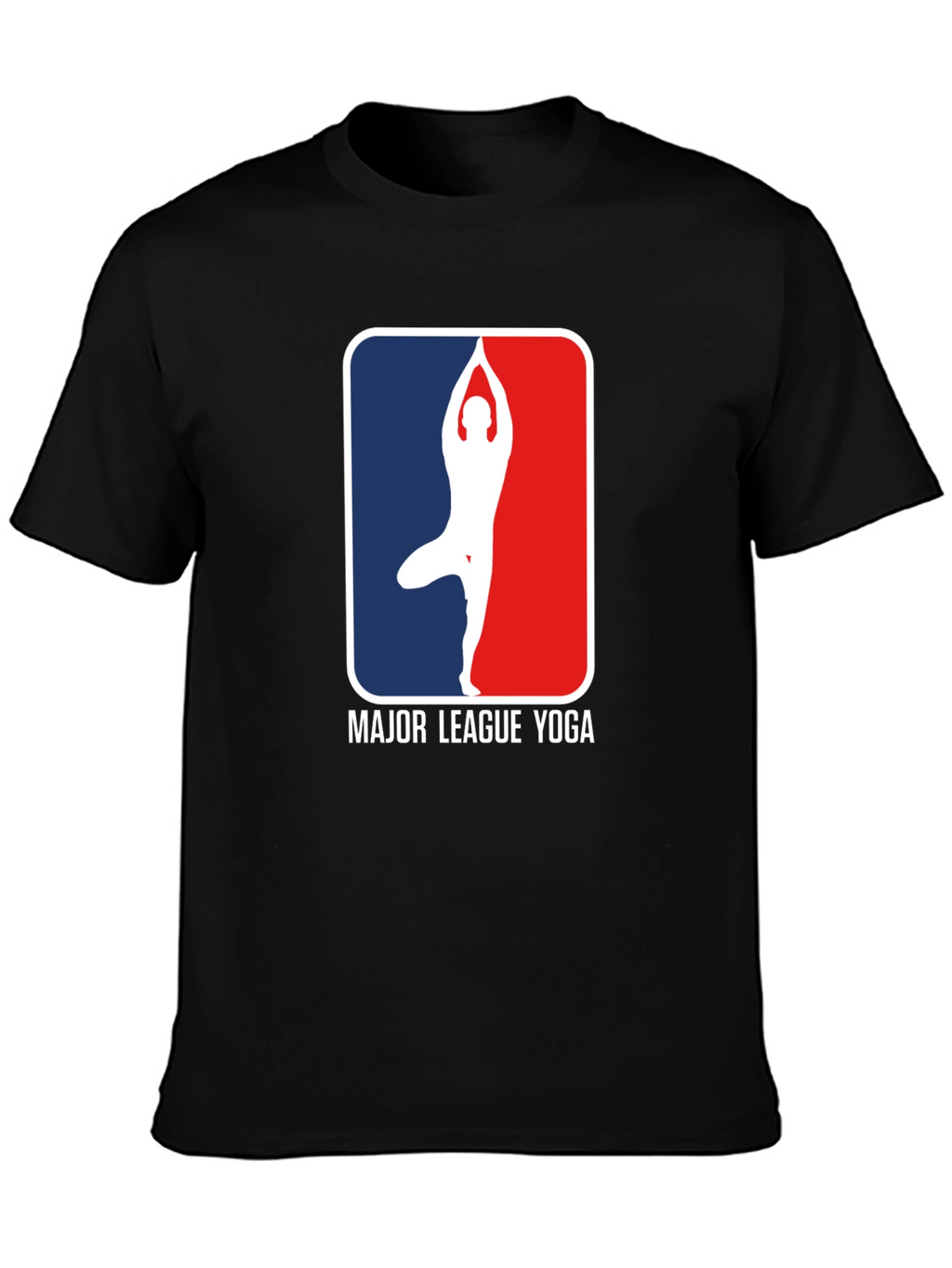 Major League Yoga Graphic Tee - Black Cotton
