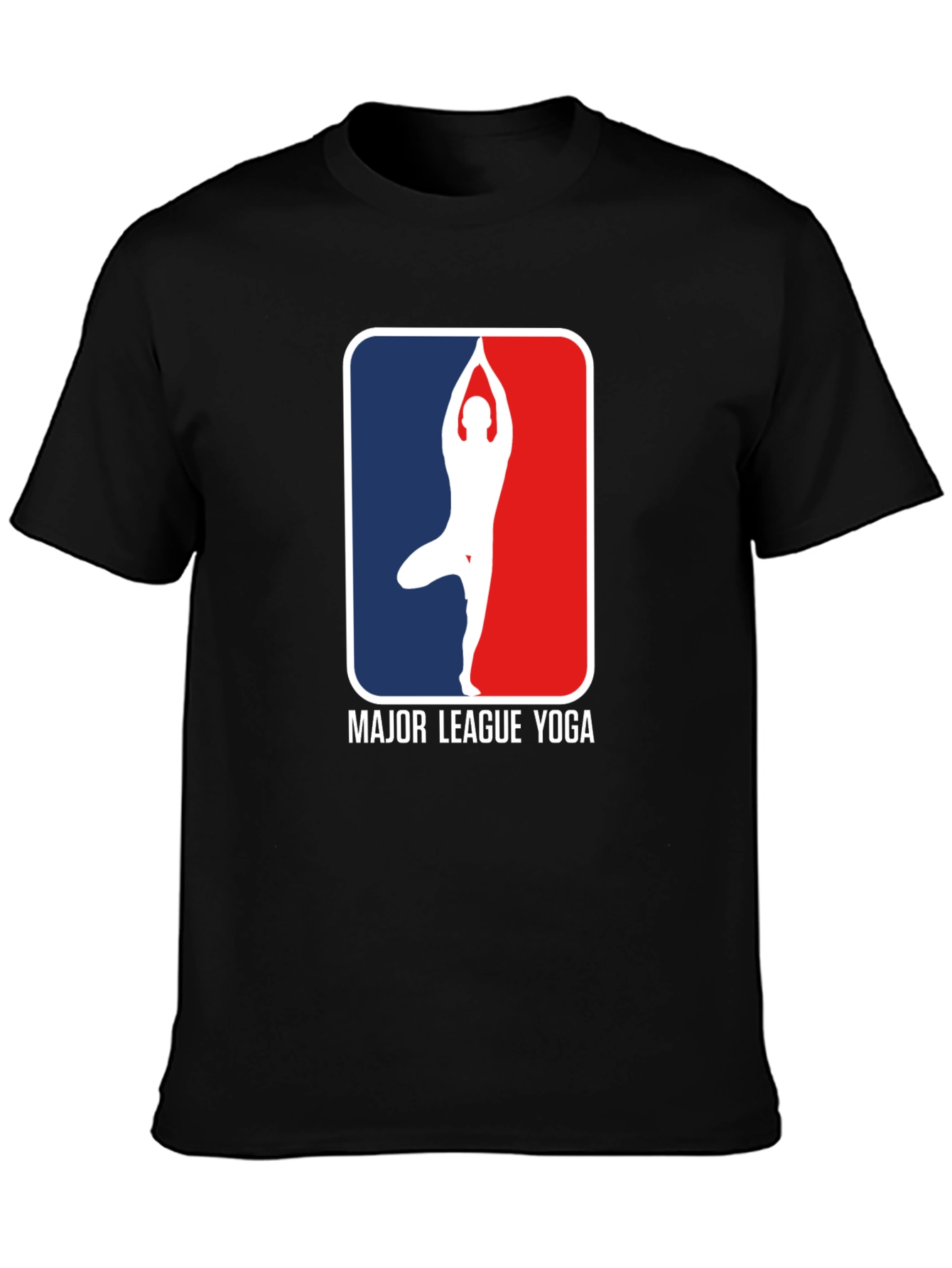Major League Yoga Graphic Tee - Black Cotton