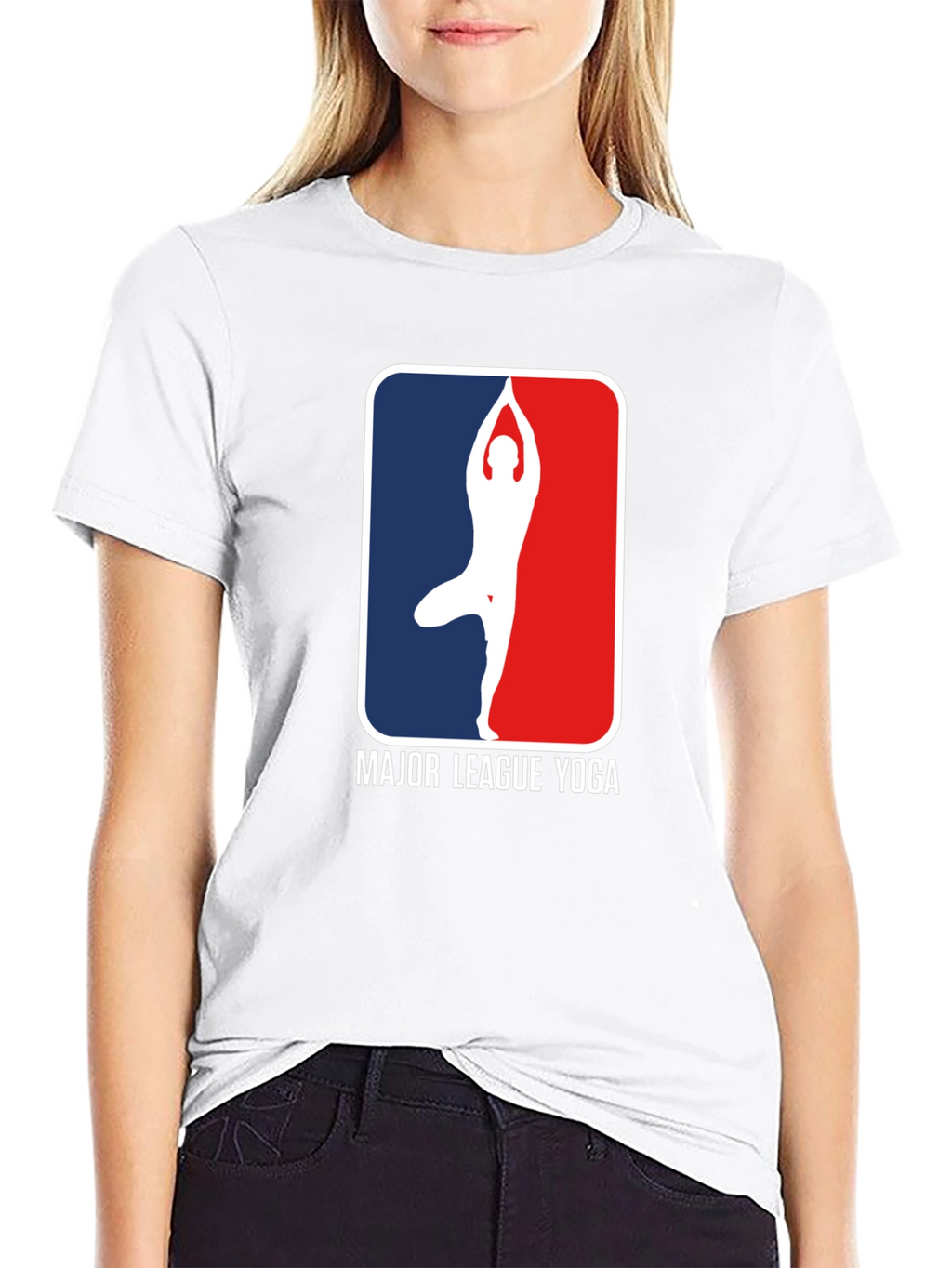 Major League Yoga Graphic Tee - Black Cotton