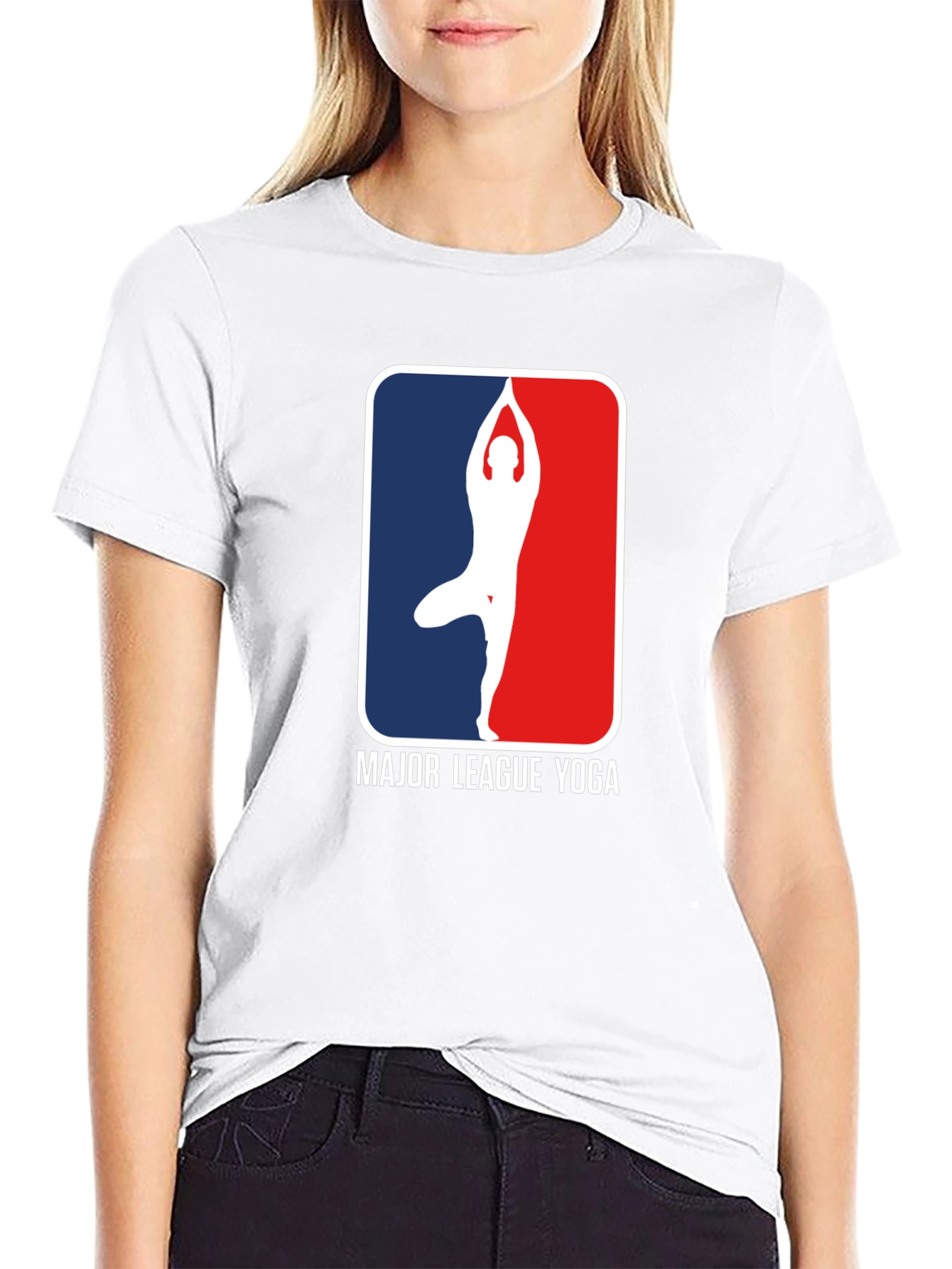 Major League Yoga Graphic Tee - Black Cotton