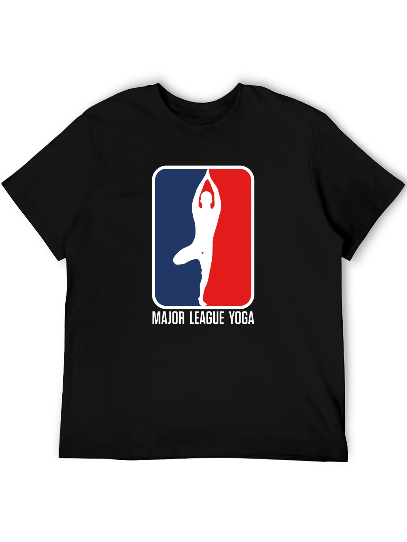 Major League Yoga Graphic Tee - Black Cotton