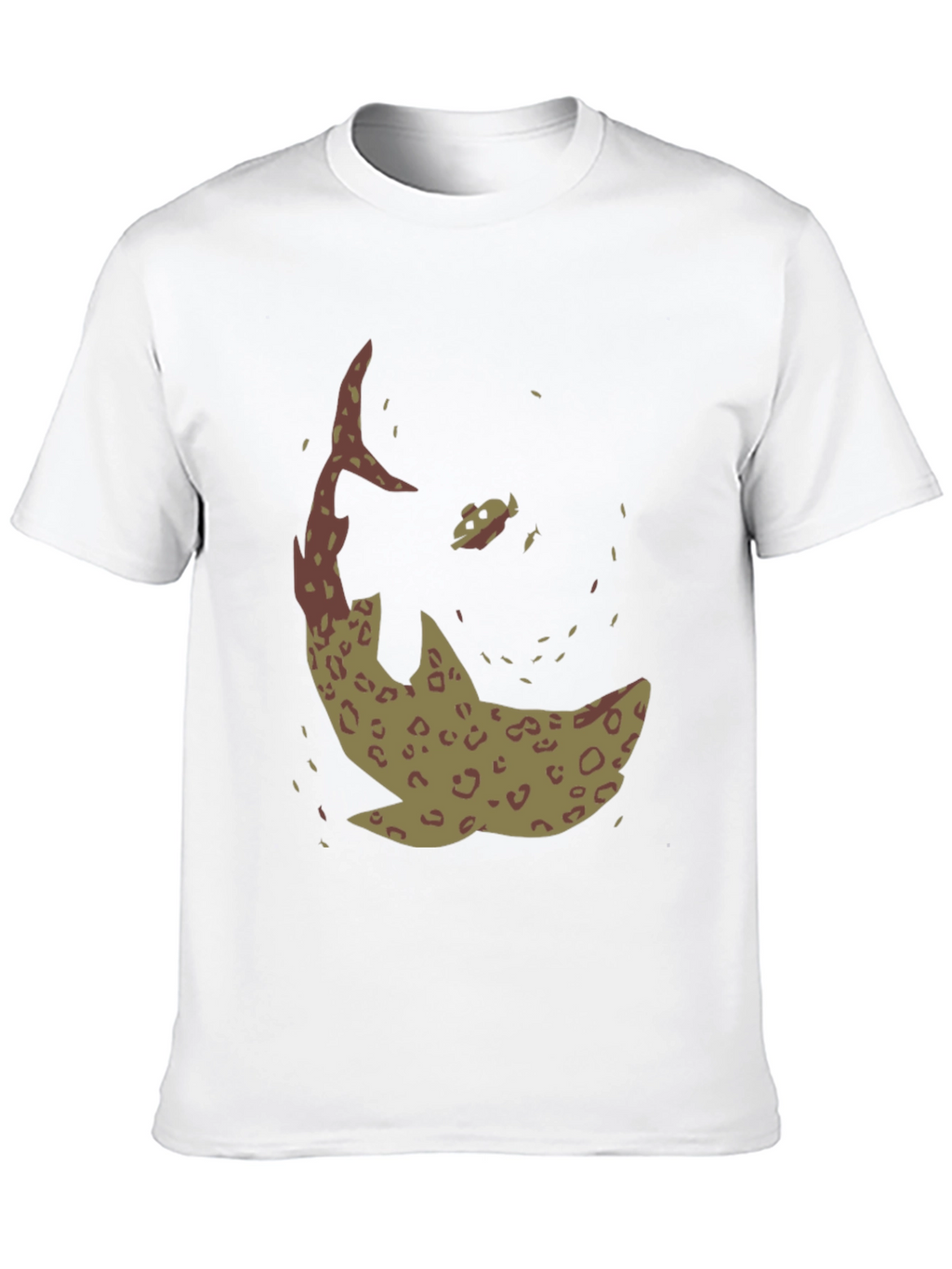 Shark Graphic Print Black T-Shirt