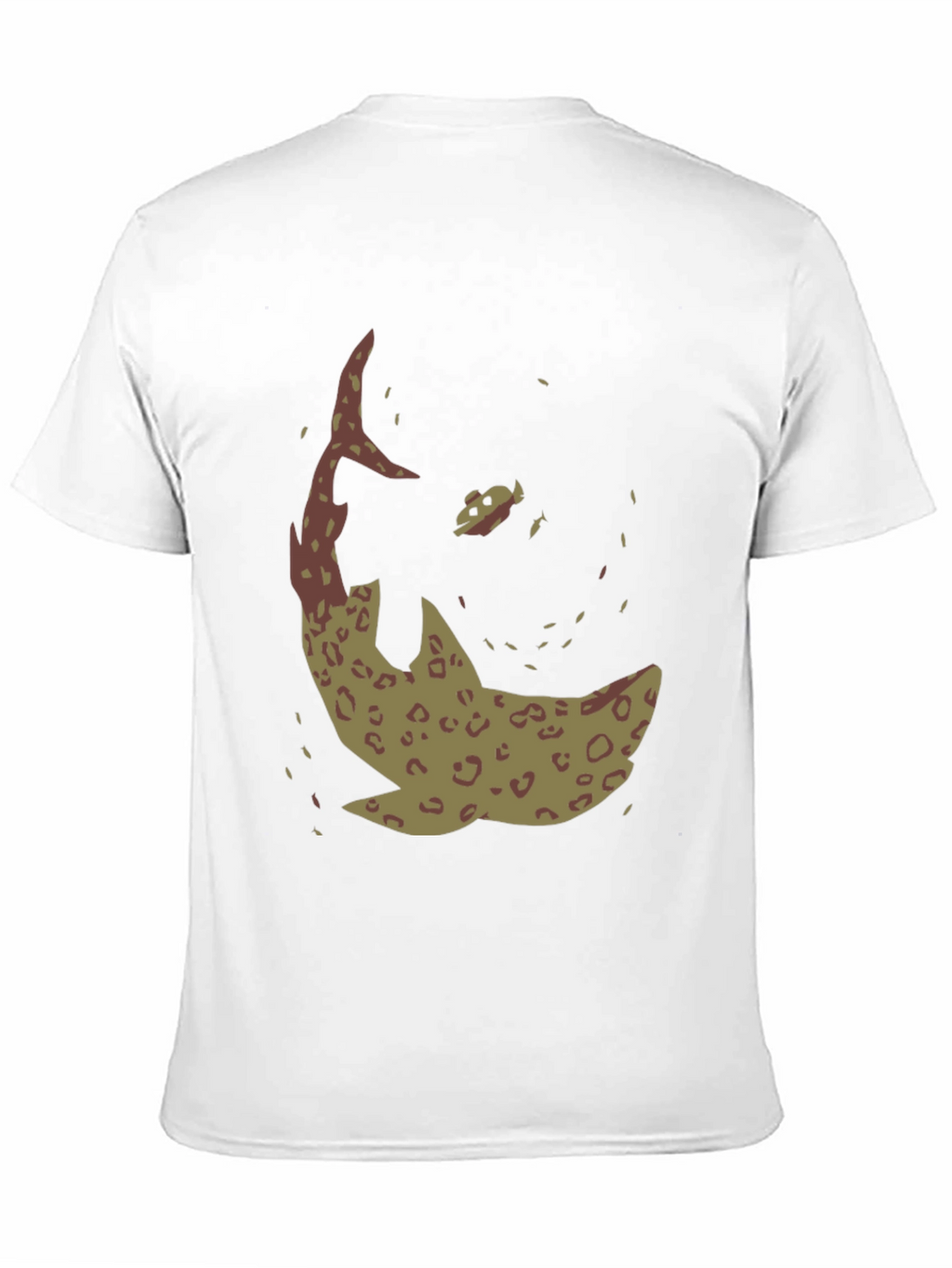 Shark Graphic Print Black T-Shirt
