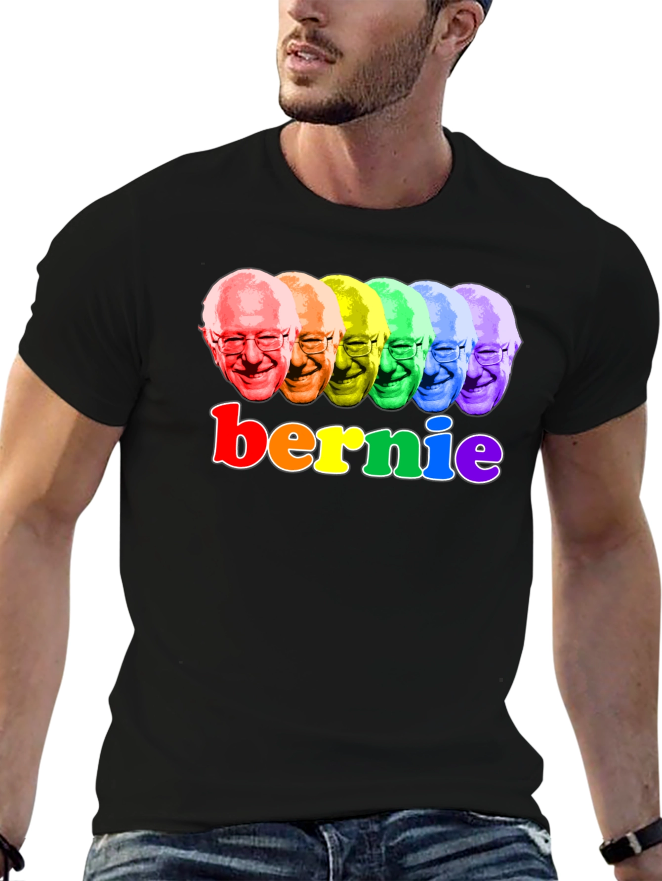 Rainbow Bernie Sanders T-Shirt - Political Statement Tee