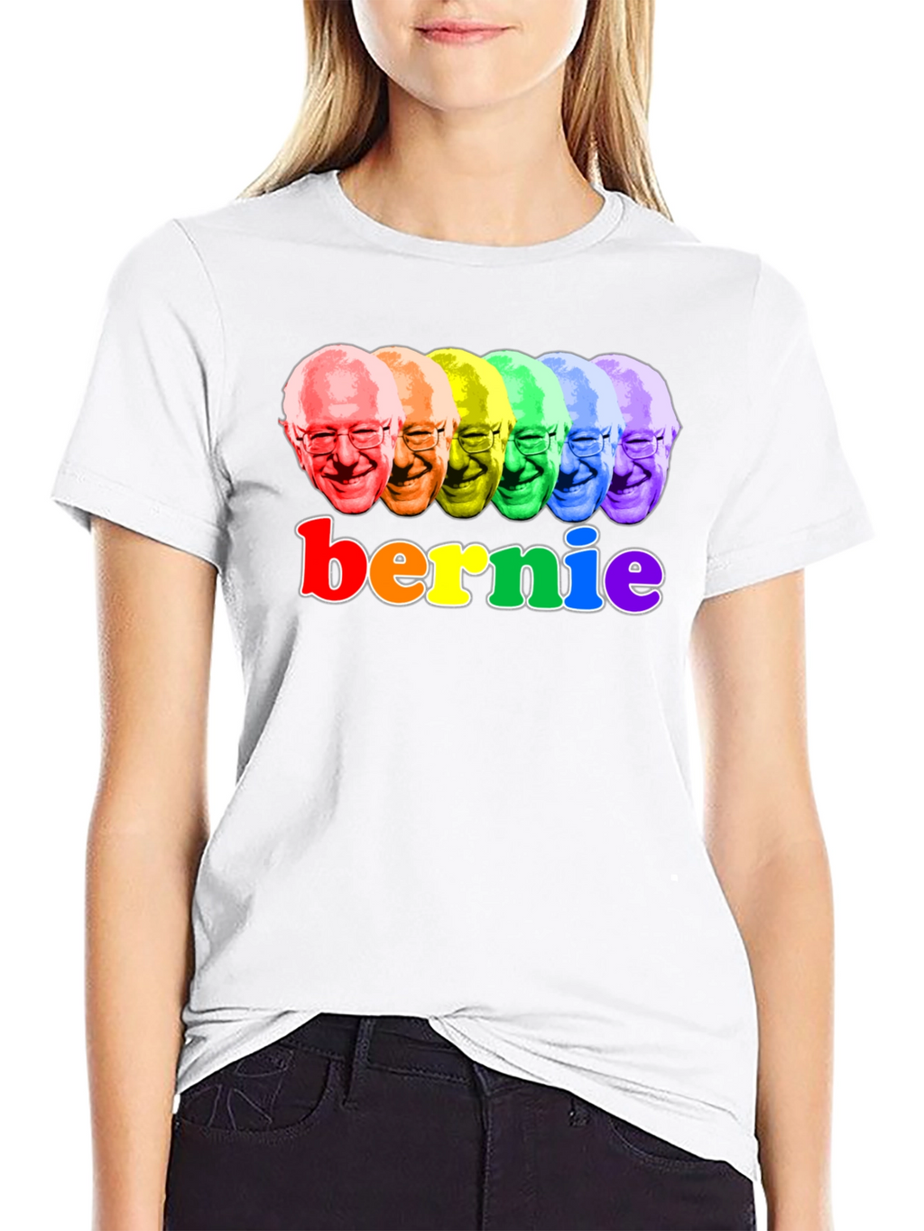 Rainbow Bernie Sanders T-Shirt - Political Statement Tee