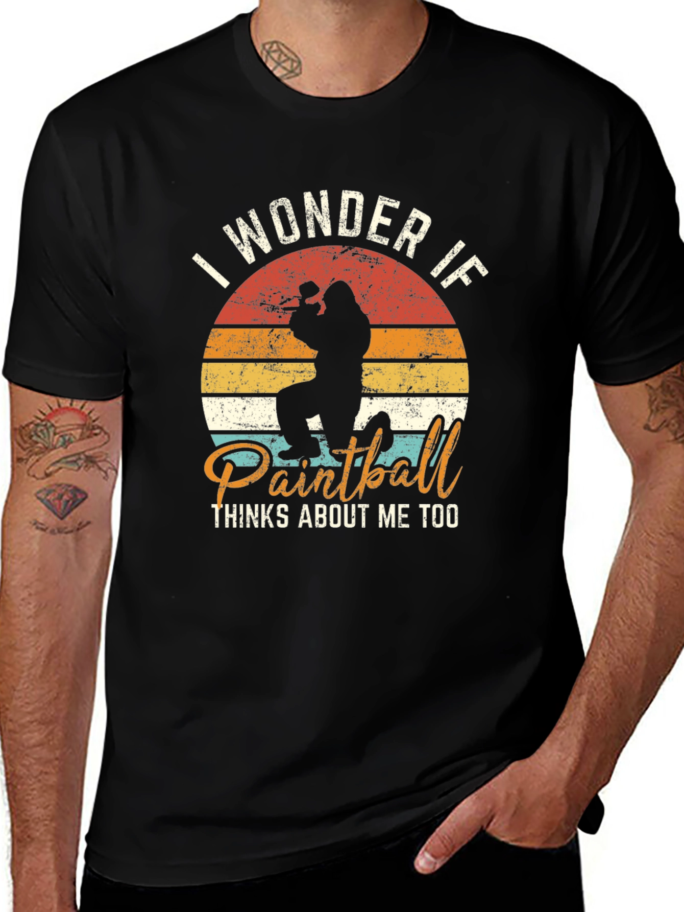 Paintball Retro Graphic T-Shirt