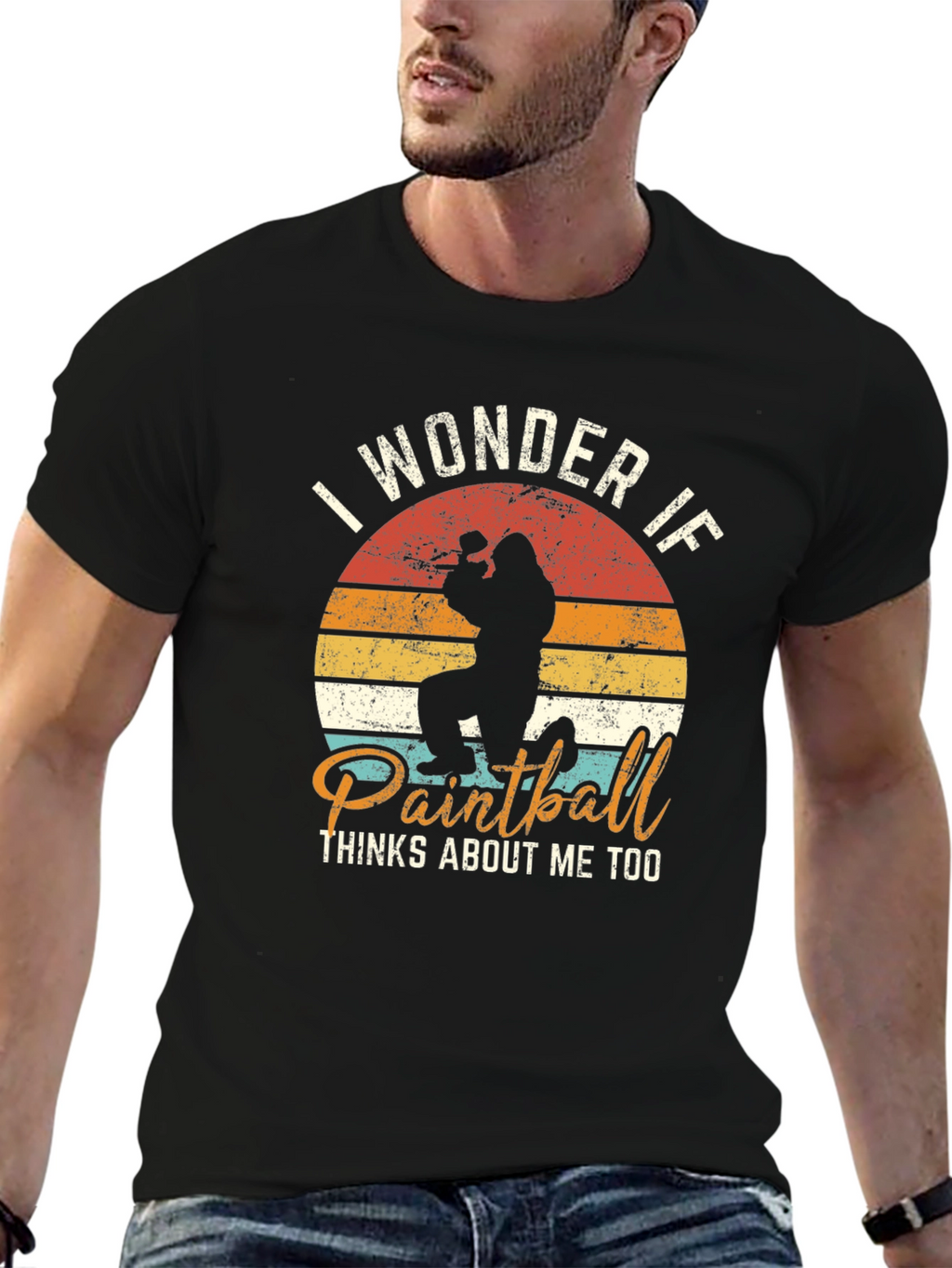 Paintball Retro Graphic T-Shirt