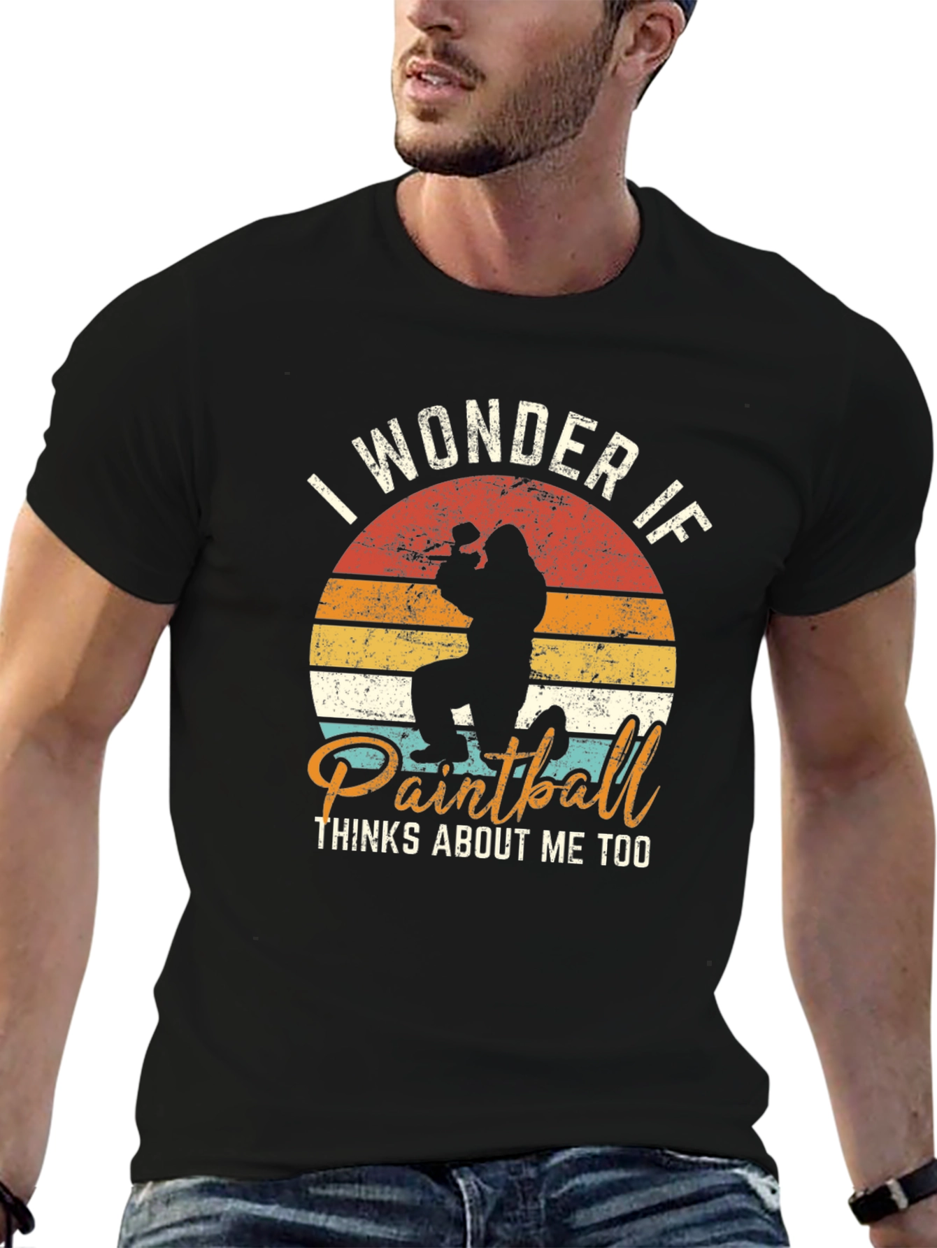 Paintball Retro Graphic T-Shirt