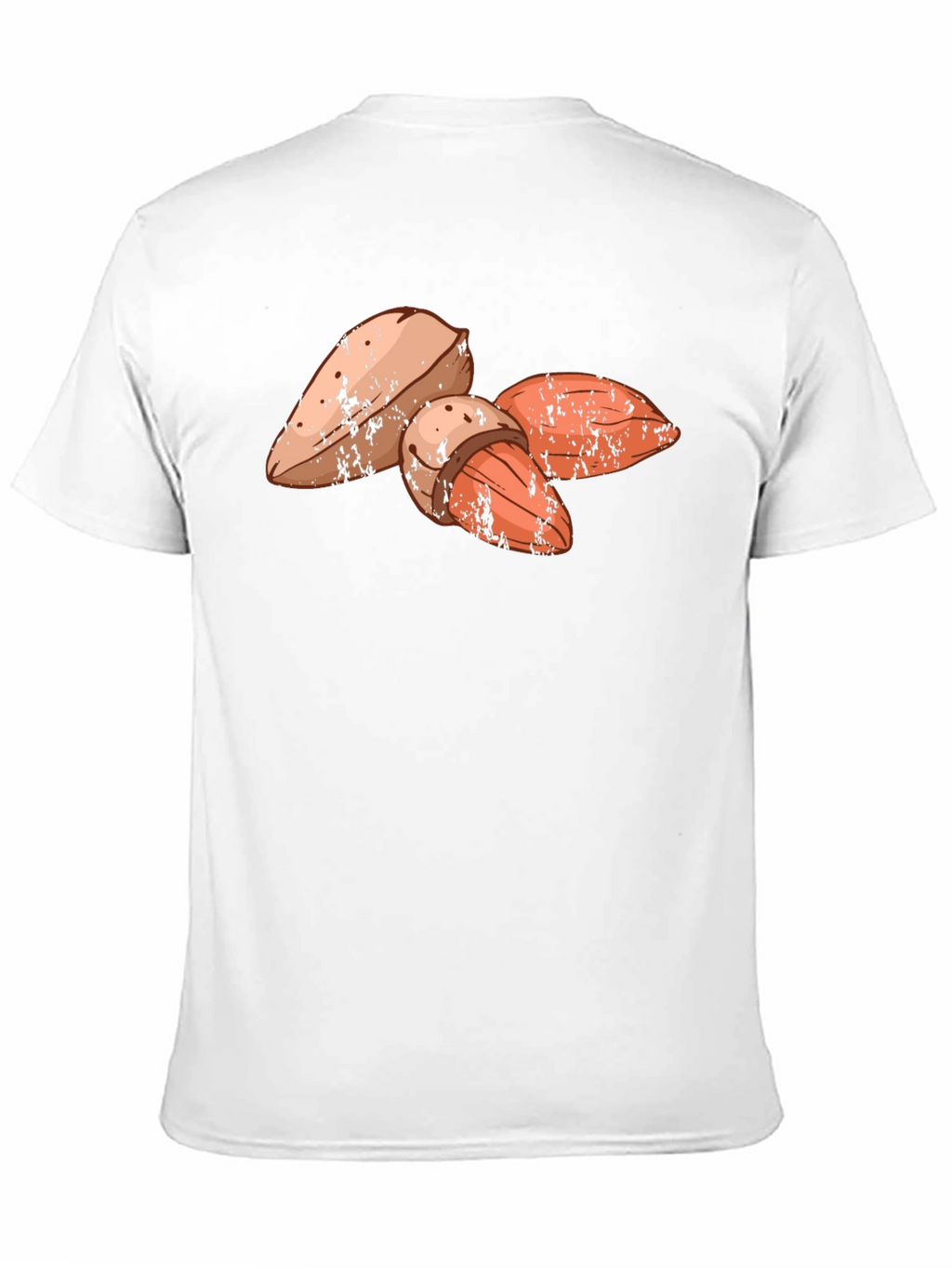 Almond Graphic Print Black T-Shirt