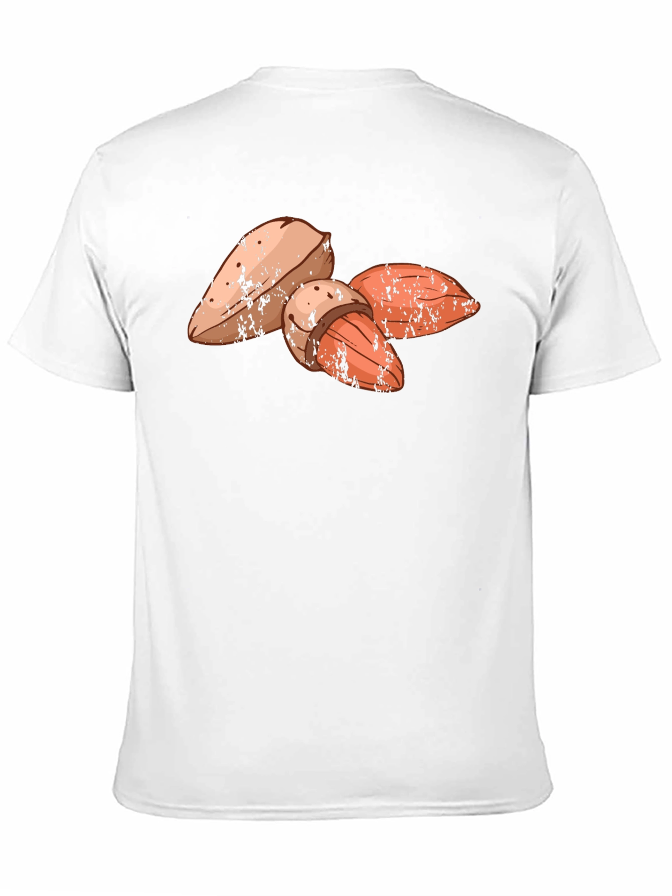 Almond Graphic Print Black T-Shirt