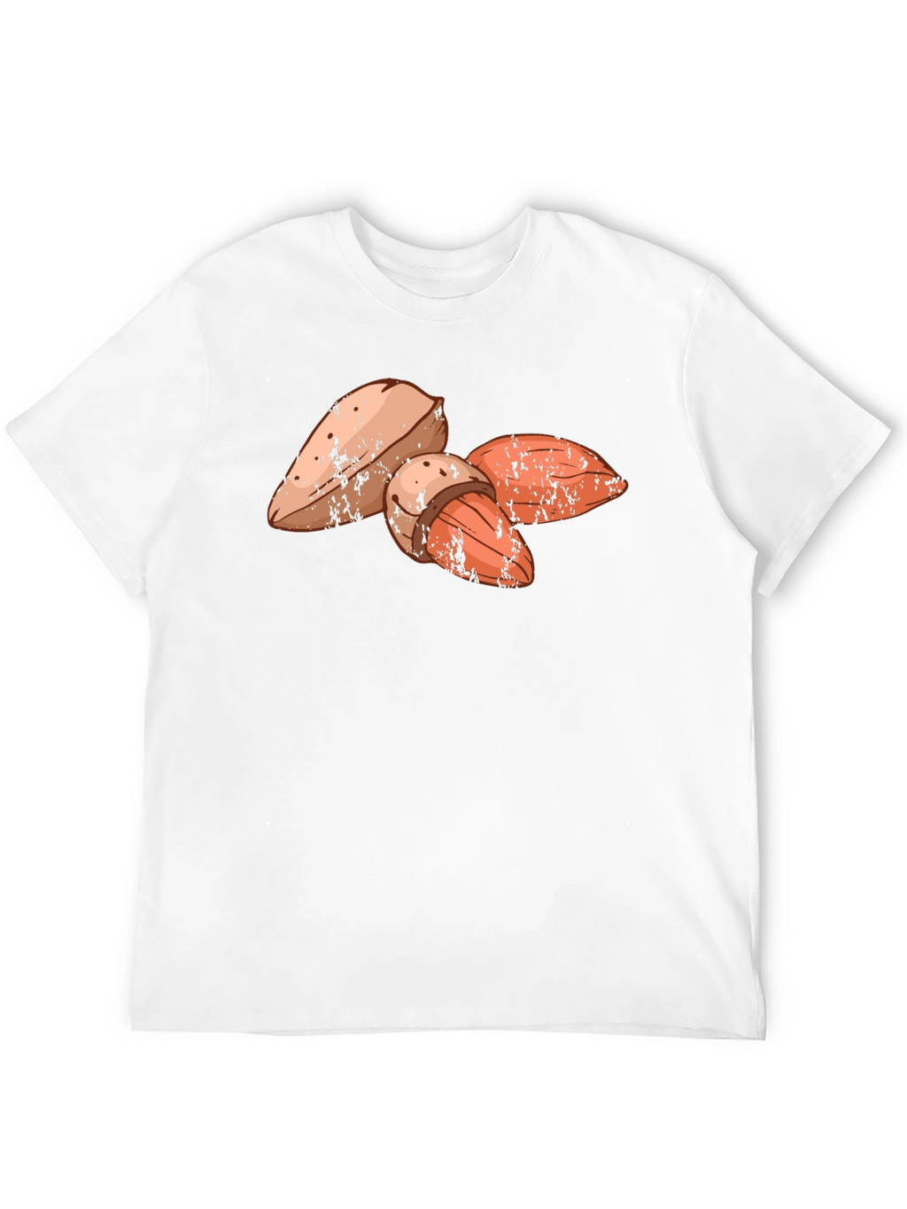 Almond Graphic Print Black T-Shirt