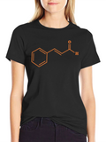 Cinnamaldehyde Molecule Graphic Tee - Science T-Shirt