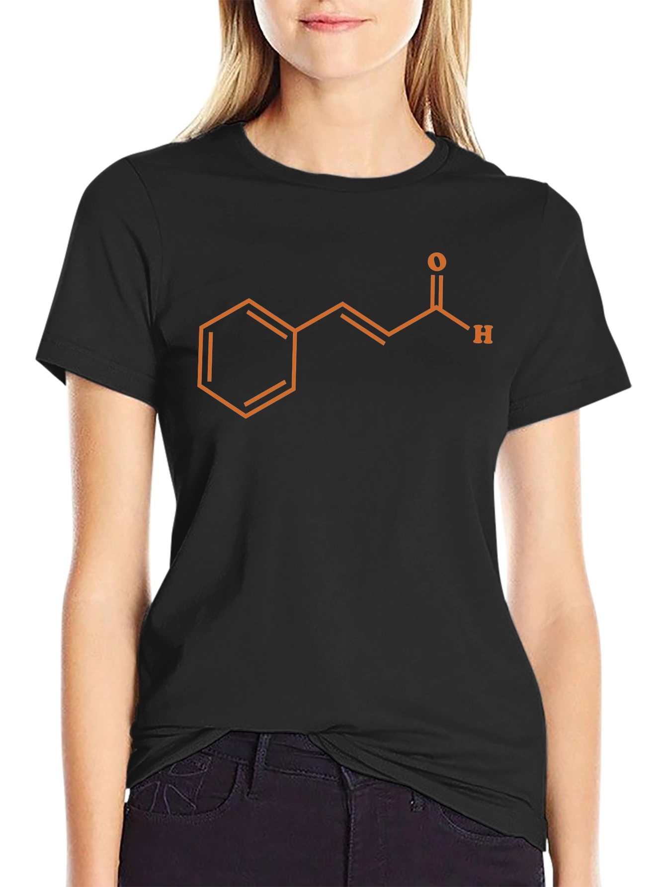 Cinnamaldehyde Molecule Graphic Tee - Science T-Shirt