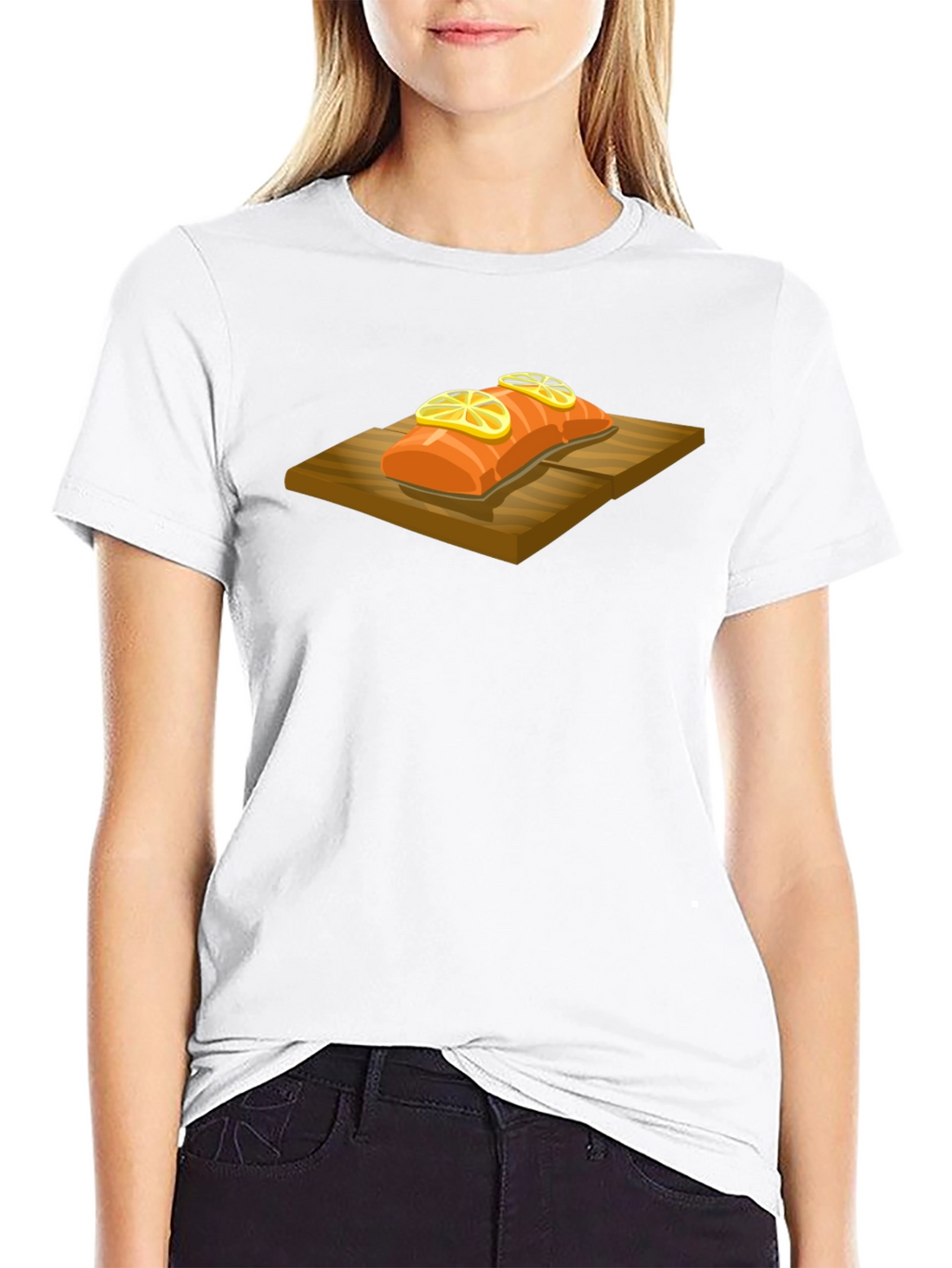 Salmon T-Shirt - Cedar Plank Grilled Fish Graphic Tee