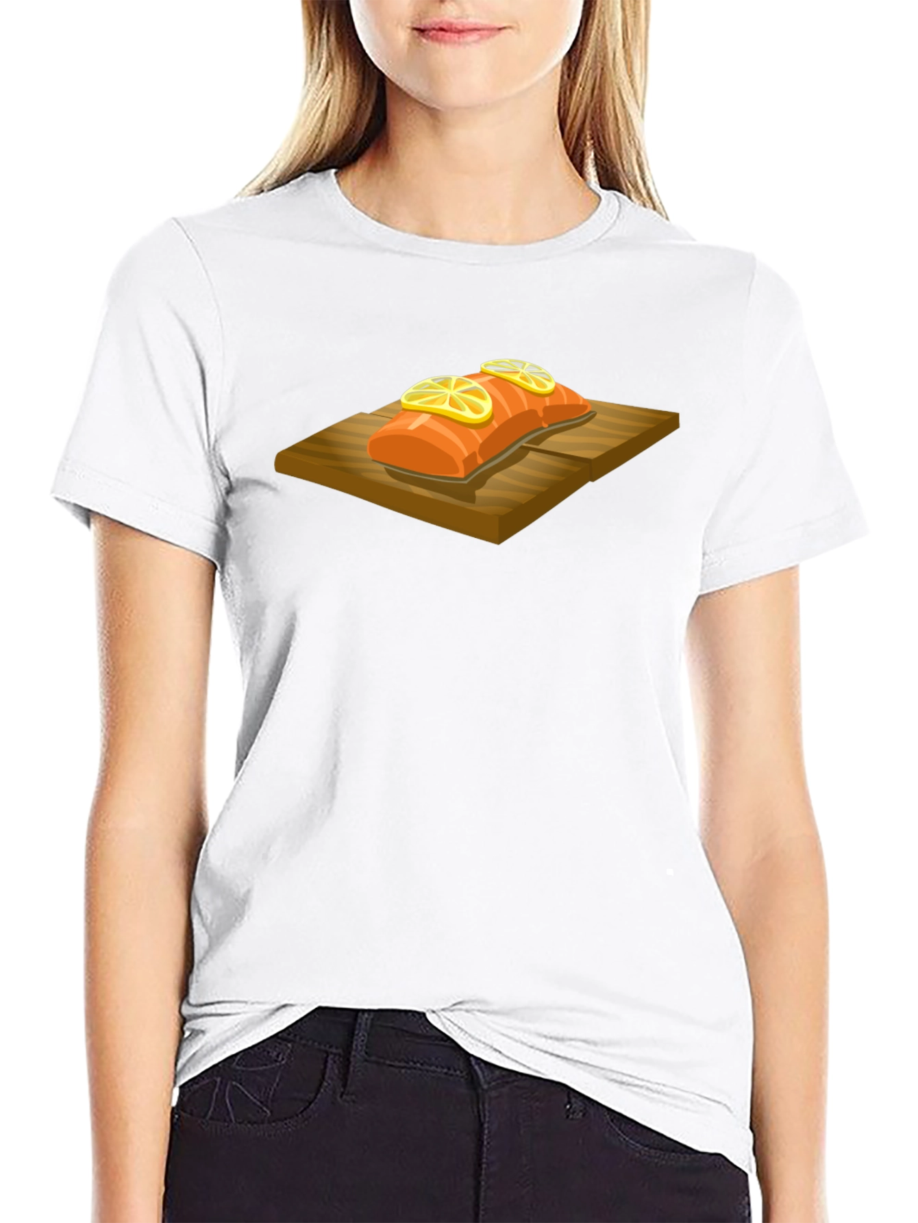 Salmon T-Shirt - Cedar Plank Grilled Fish Graphic Tee