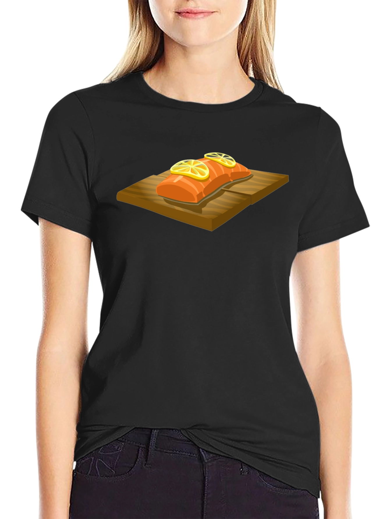 Salmon T-Shirt - Cedar Plank Grilled Fish Graphic Tee