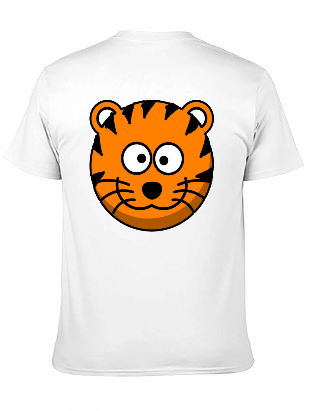 Tiger Cartoon Graphic Black T-Shirt
